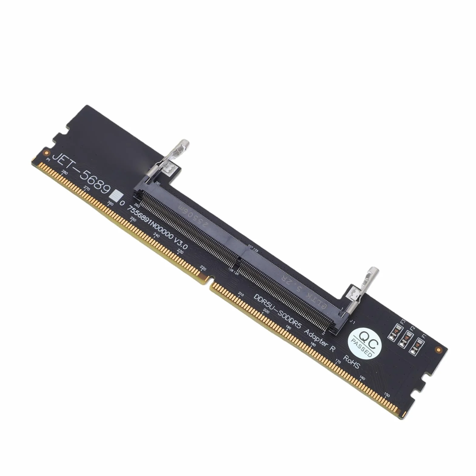 Spacnana Adapter DDR5 U DIMM do SO DDR5 RVS, Konwerter Pamięci Laptopa na Komputer Stacjonarny z Ulepszonymi Możliwościami Testowania, do Naprawy i Konserwacji Komputerów