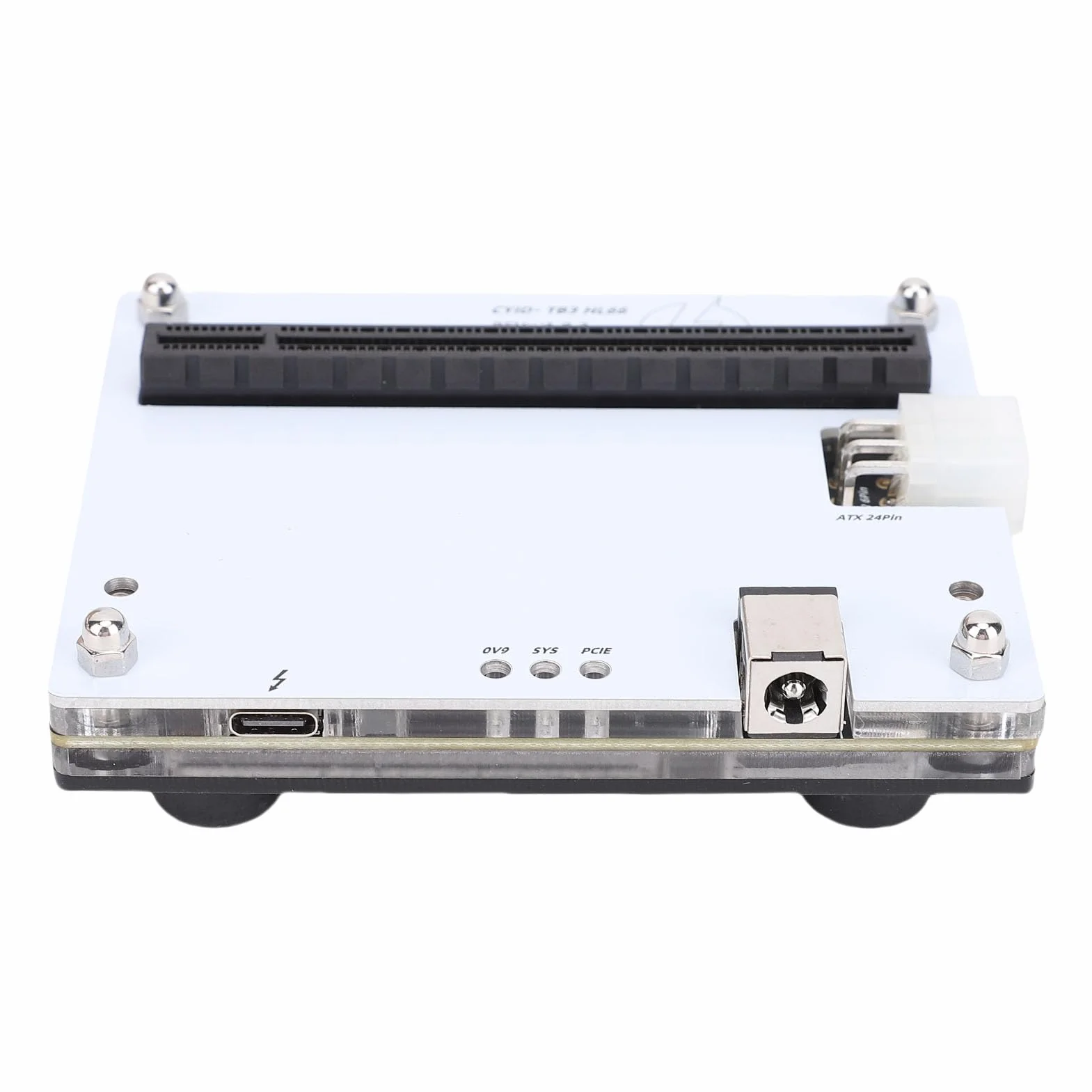 Generic Zewnętrzna Stacja Dokująca do Karty Graficznej Tryb Autonomiczny Gniazdo PCIE 16X Pasuje do Interfejsu 3 4 USB4 Przenośnych Konsol Gier, Entuzjastów Kart Dźwiękowych PCIE