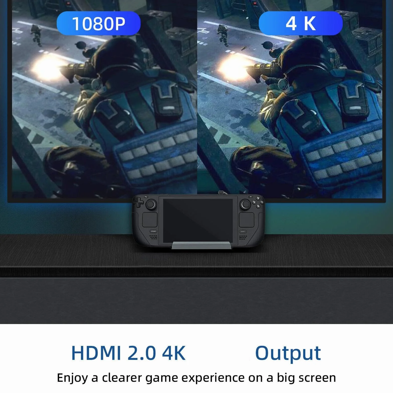 Stacja dokująca podstawka pod telewizor 10 w 1 uchwyt na piastę dokująca USB C HDMI USB 3.0 ładowarka typu c do konsoli SteamDeck akcesoria do gier