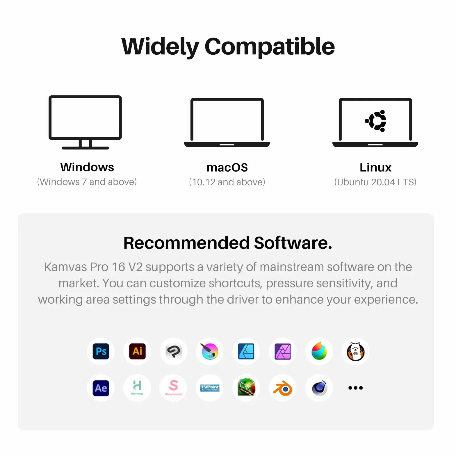 HUION Kamvas Pro 16 V2 tablet do rysowania z ekranem, 16K poziomów, PenTech 4.0, bez baterii, 15,6-calowy, w pełni laminowany, inteligentny pasek dotykowy i 6 klawiszy, artystyczny tablet