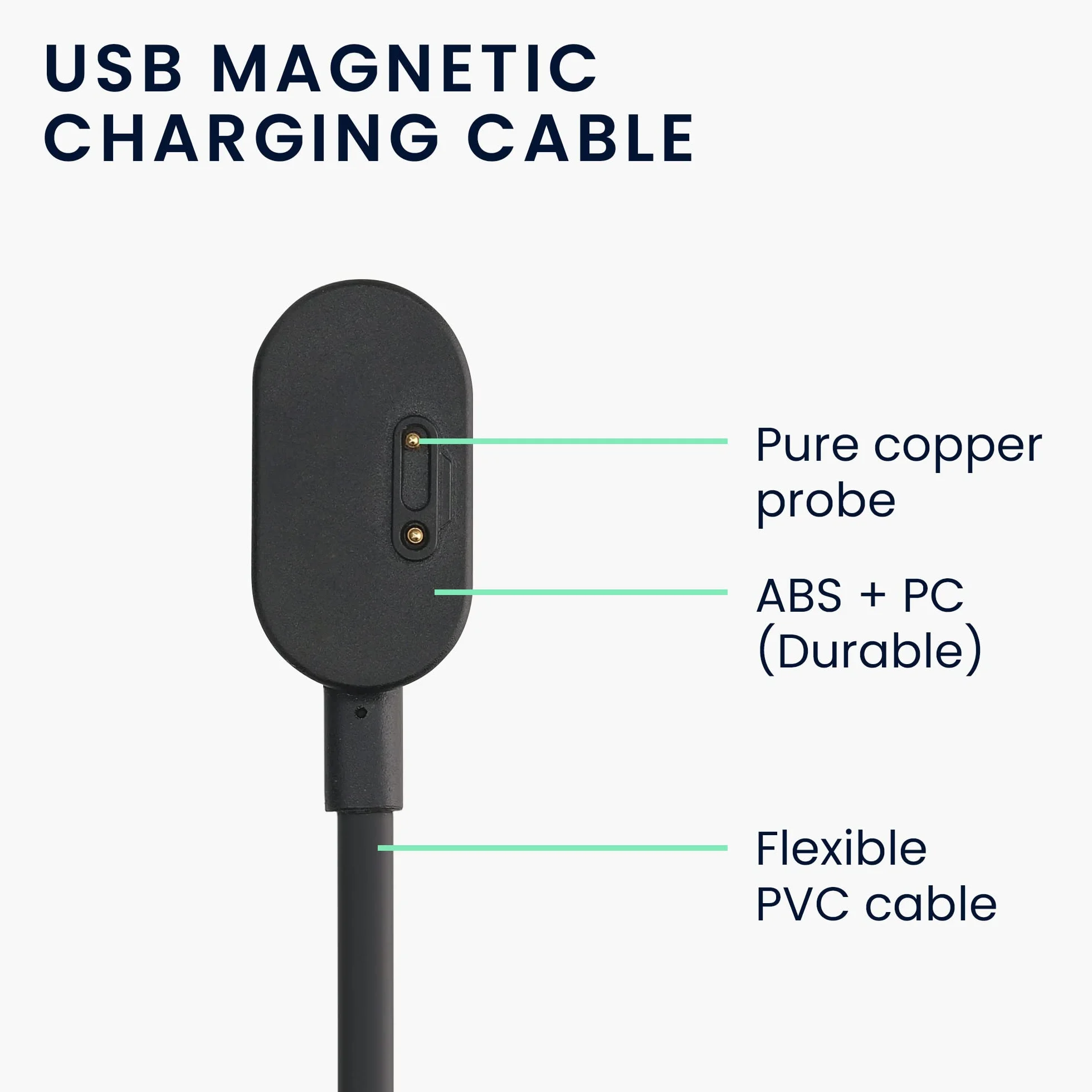 kwmobile Ładowarka kabla USB kompatybilna z telefonem imoo Watch Z6 / Watch Phone Z1, kabel ładowania do smartwatcha, czarna