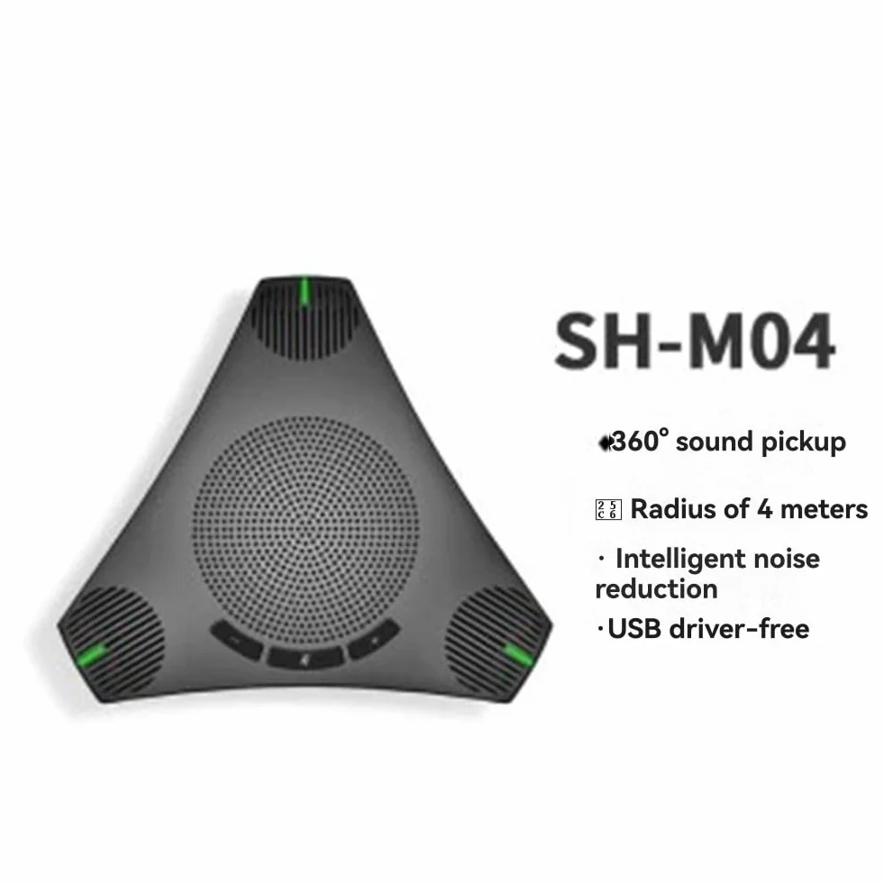 M04 360° Voice Pickup USB głośnik mikrofon konferencyjny wielokierunkowy mikrofon komputerowy z przyciskiem wyciszania