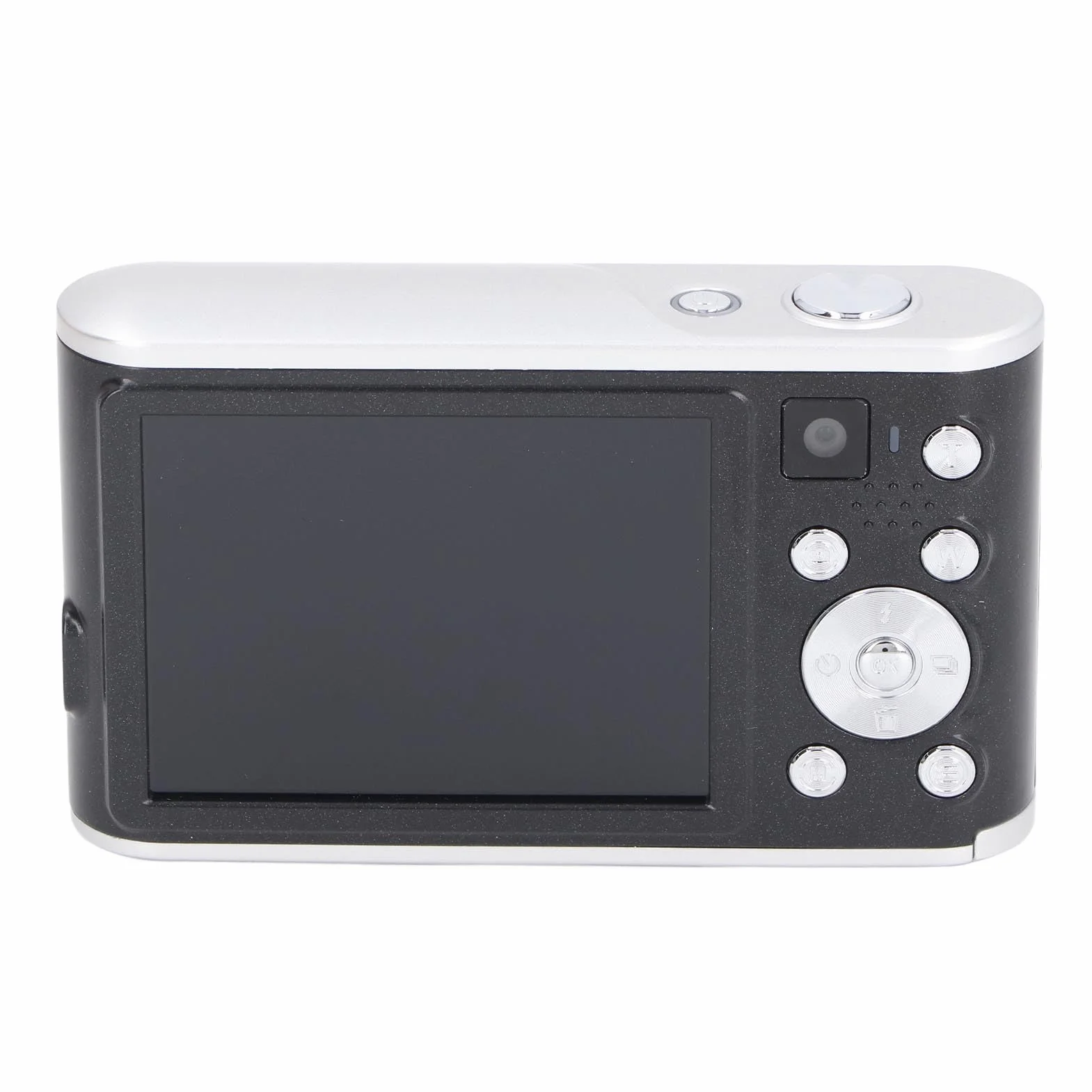 Kompaktowy Aparat Cyfrowy 48 MP 4K Ultra HD z Dwoma Obiektywami, Autofokusem, Wyświetlaczem IPS do Selfie, do Podróży i Ukończenia Studiów (BLACK)