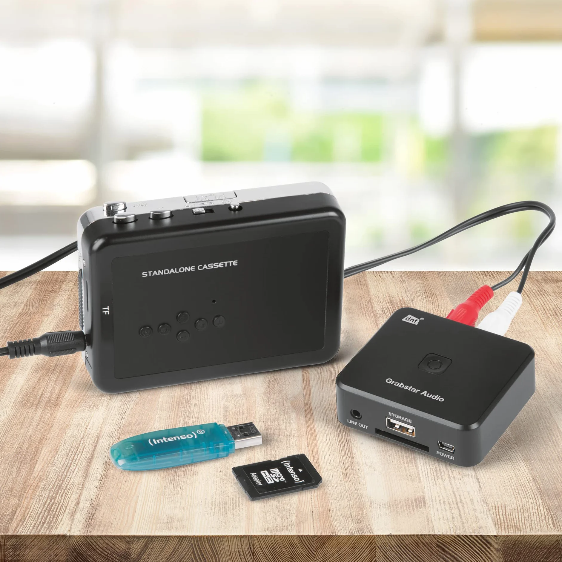 dnt Digitizer audio Grabstar Audio, konwersja nagrań analogowych na cyfrowy format MP3, DNT000012