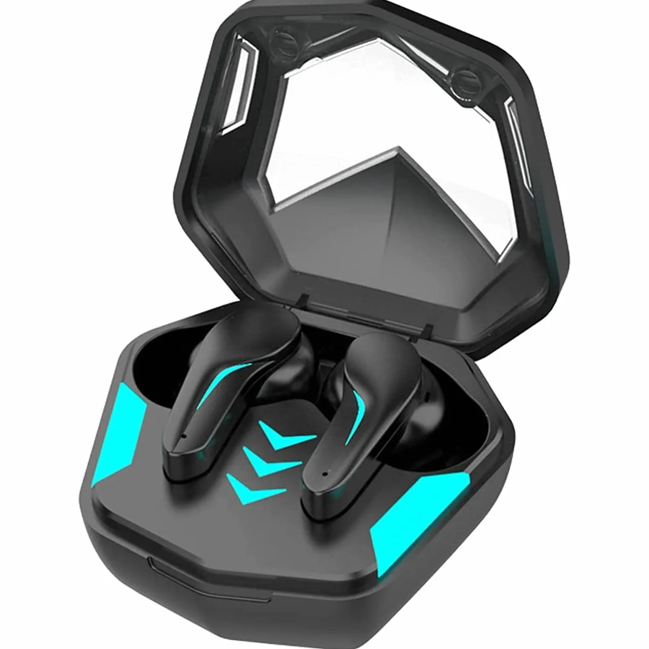 KANBUN Bezprzewodowe słuchawki douszne Bluetooth, mały styl douszny z długą żywotnością baterii w trybie czuwania, bezprzewodowe słuchawki douszne, do uprawiania sportu, biegania, pływania