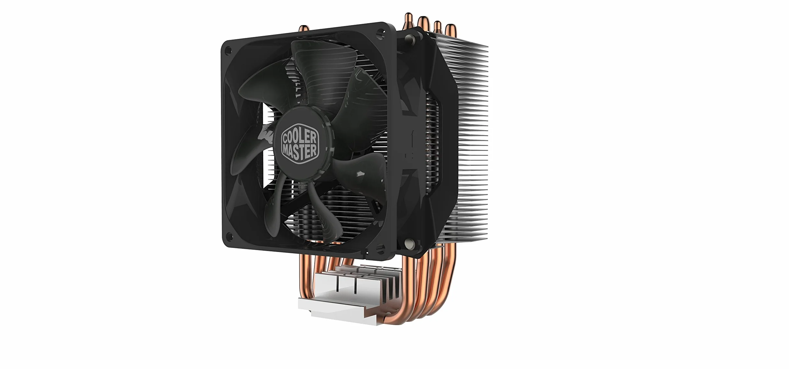 Cooler Master Hyper H412R Chłodnica CPU - Niskoprofilowy System Chłodzenia, Technologia Direct Contact, 4 Miedziane Ciepłowody, Kompaktowy Radiator z Wentylatorem PWM 92mm - Zgodność z AMD i Intel