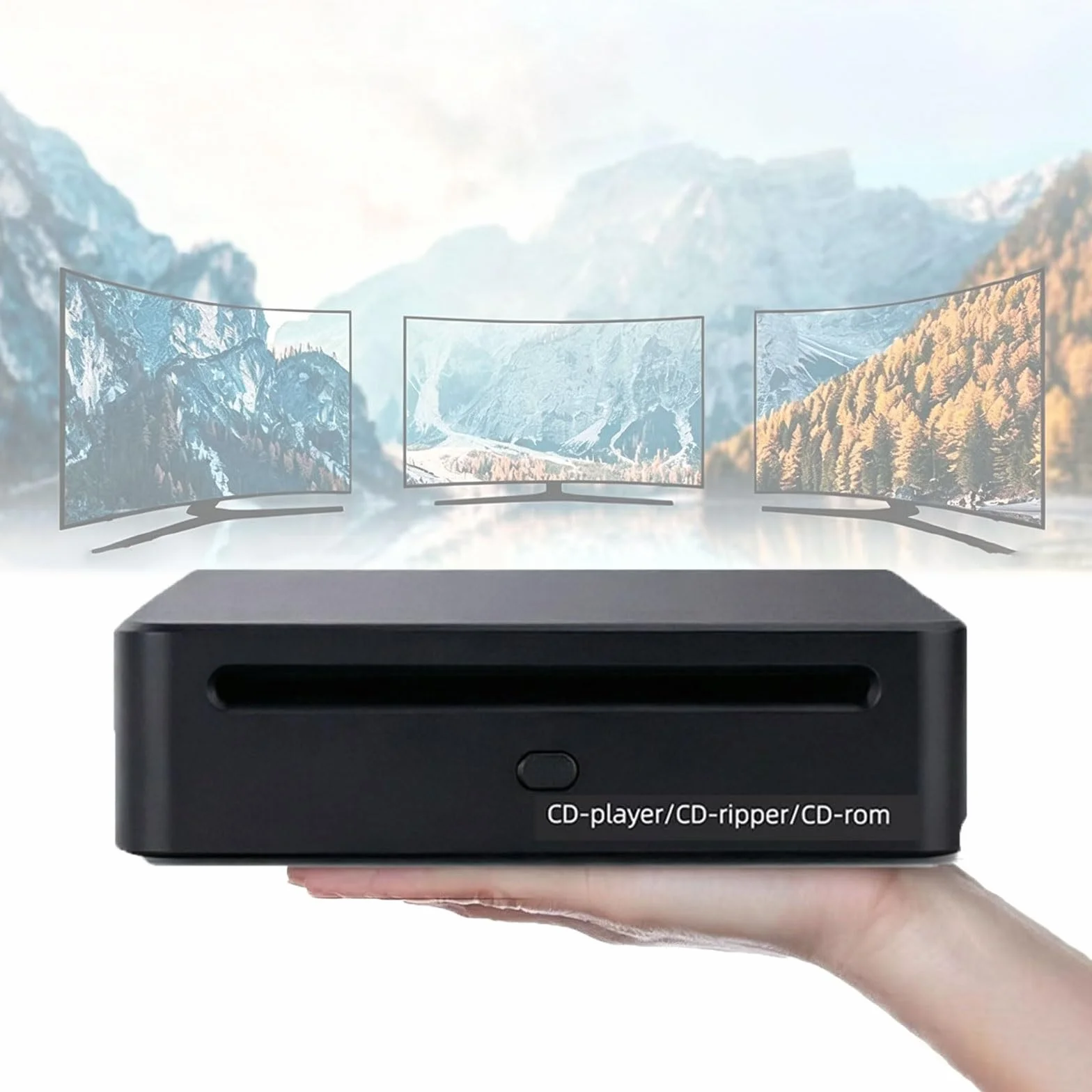 Mały Odtwarzacz CD Do Domowego Systemu Stereo, Automatyczny Zgrywacz Płyt I Digitalizator Audio Do Bezstratnych Plików WAV, Zewnętrzny Komponent Muzyczny Hi-Fi Kompatybilny Z Systemami Android