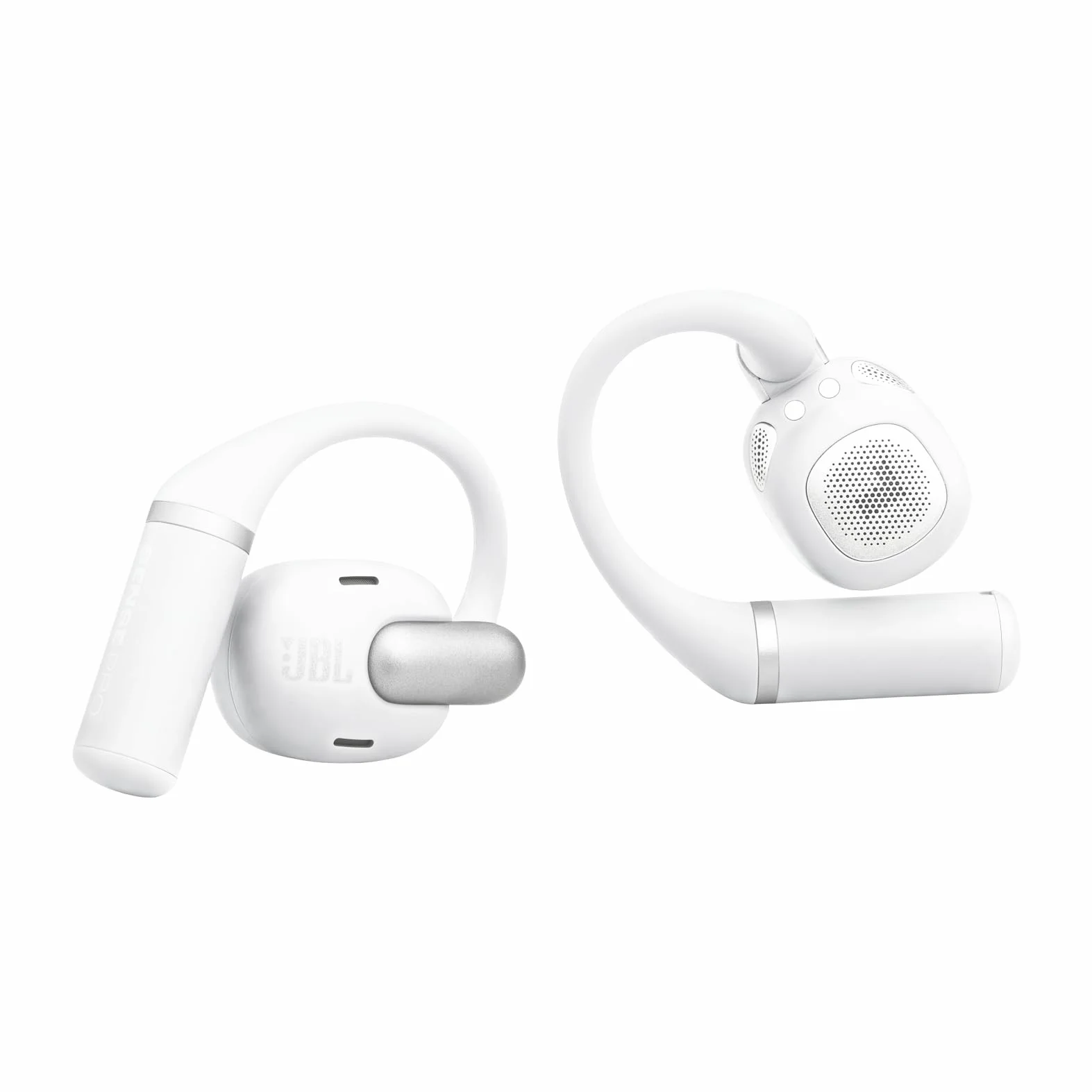 JBL Sense Pro, Bezprzewodowe Słuchawki Douszne, Białe | Otwartą Konstrukcją i Zaczepem na Ucho, JBL OpenSound, 38 Godziny Działania, Odporne na Wodę i Kurz IP57