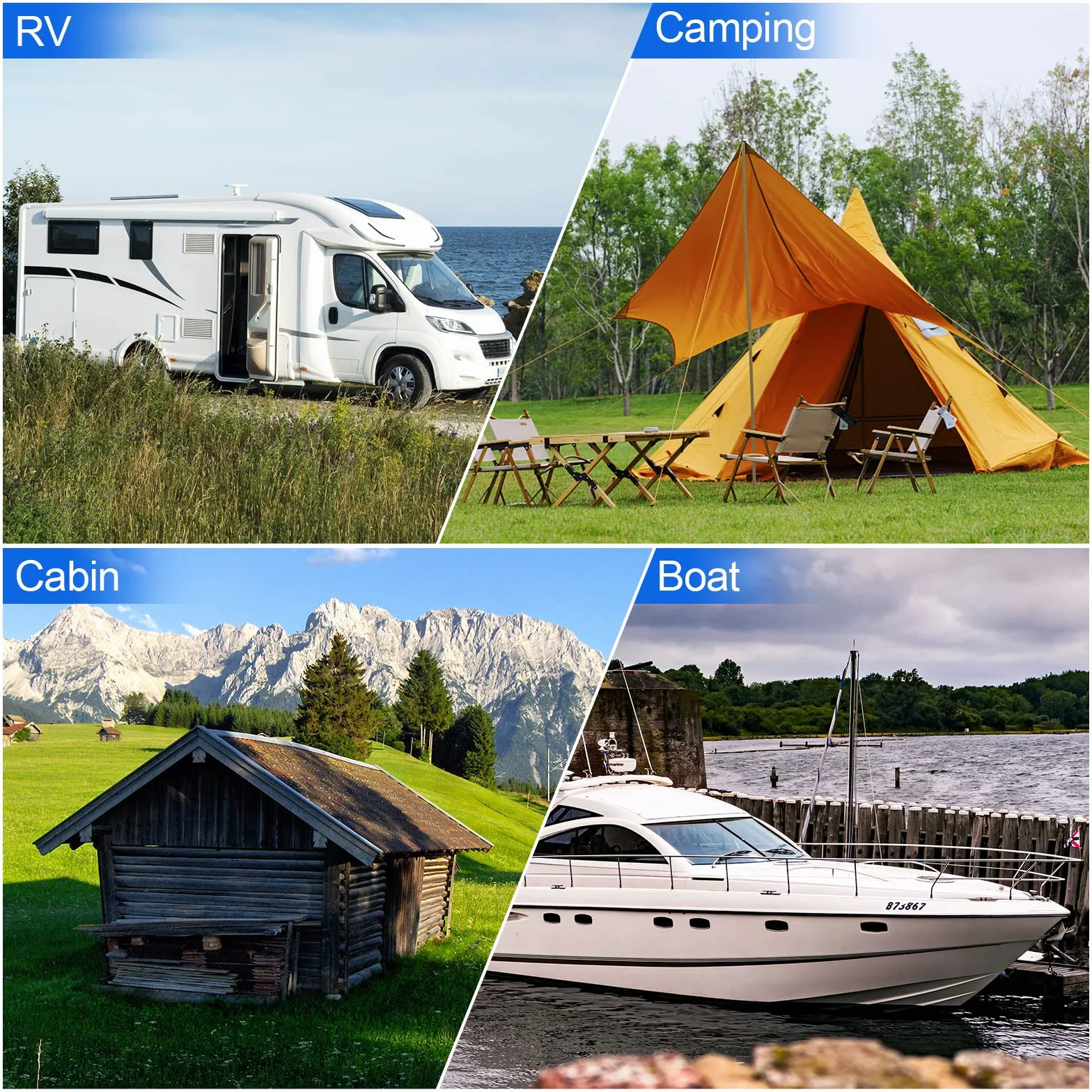 ECO-WORTHY 600 W, 12 V-230 V AC, Off-Grid falownik solarny fala sinusoidalna DC z pilotem zdalnego sterowania i bezpiecznikiem, do samochodu, przyczepy kempingowej, pojazdów kempingowych i systemów