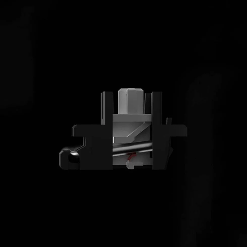 Designer Studio Adaptacyjne stabilizatory do montażu na płytce drukowanej do klawiatury mechanicznej do gier (czarne, przezroczyste, niesmarowane)