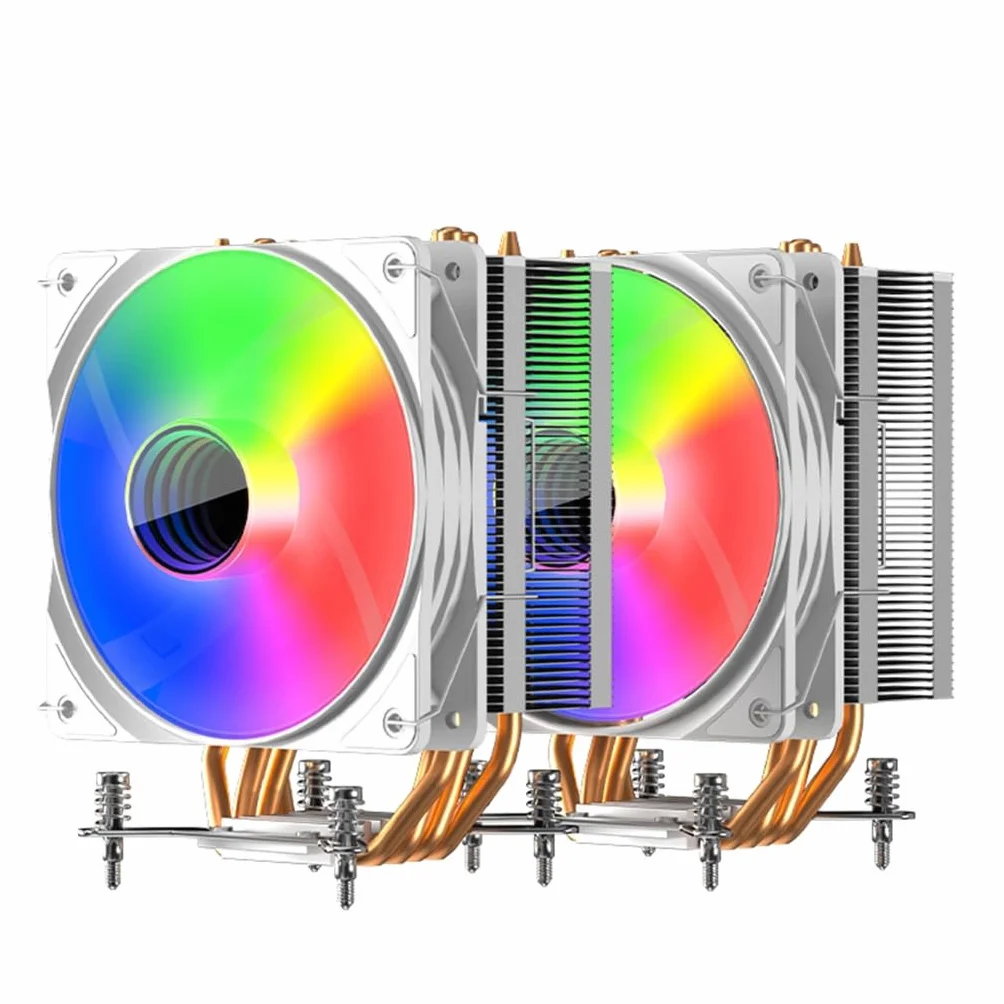 Wydajny wentylator procesora 4PIN PWM wentylator chłodzący do komputera PC procesor procesora chłodzenie procesora cichy dla LGA115X 1200 17XX AM5/AM3/AM4