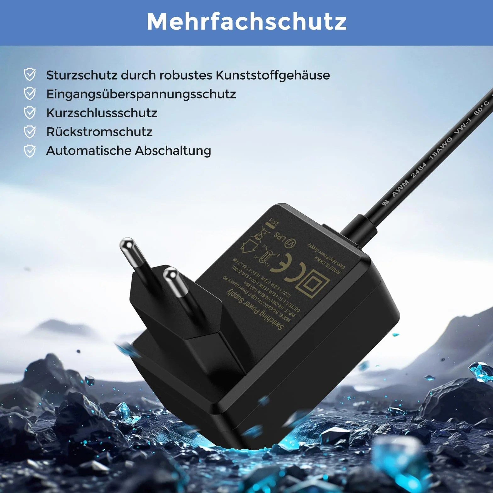 InnoMaker Zasilacz USB-C 5.1V/5A PD GaN dla Raspberry Pi 5