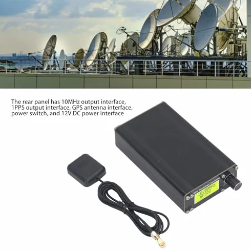 Przenośny Oscylator Zdyscyplinowany GPS Zegar GPSDO OCXO 10 MHz Wyjście Fali Prostokątnej DC12V dla Instrumentów