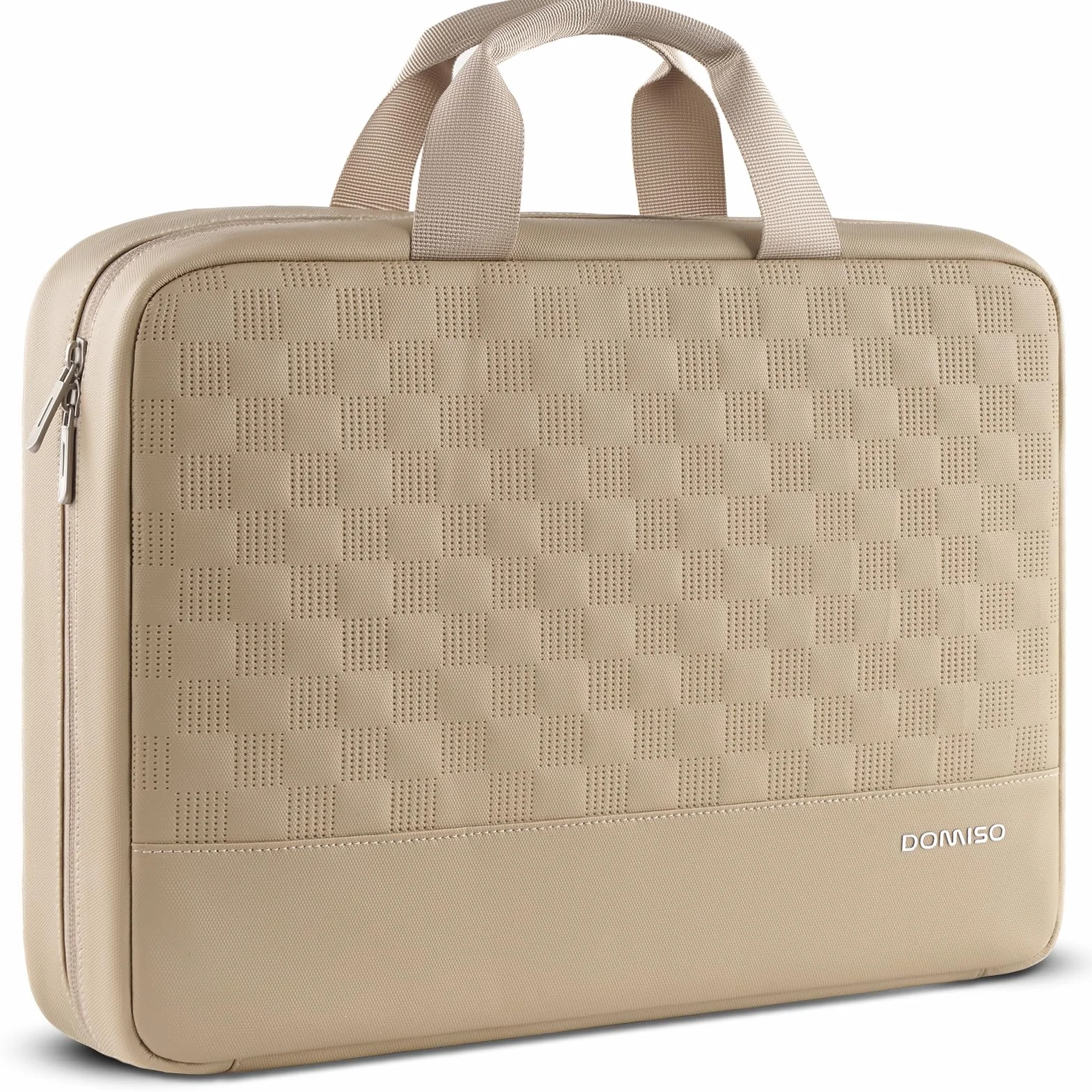 DOMISO Torba na laptop 17 cali, wodoszczelna osłona z uchwytem, etui do notebooka, PC Case do 17,3 cala Lenovo / HP / Acer / Chromebook / Dell / MSI, beżowa
