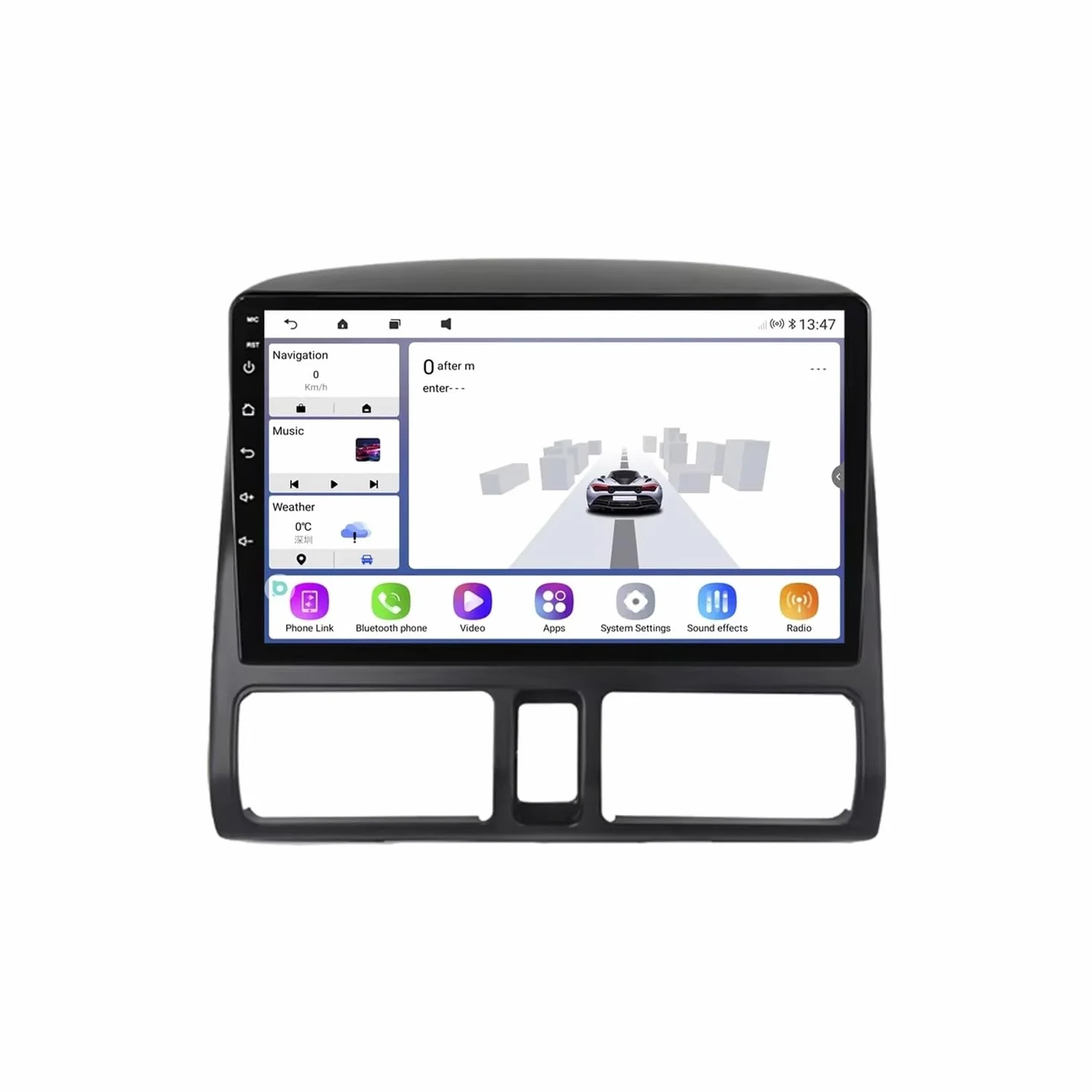 Radio Samochodowe dla Honda CR V CR-V 2002-2006 9 Inches Android 15 Wyświetlacz Samochodowy Fm Am Bluetooth Usb Android Auto Do, 8 Core 2G+64G