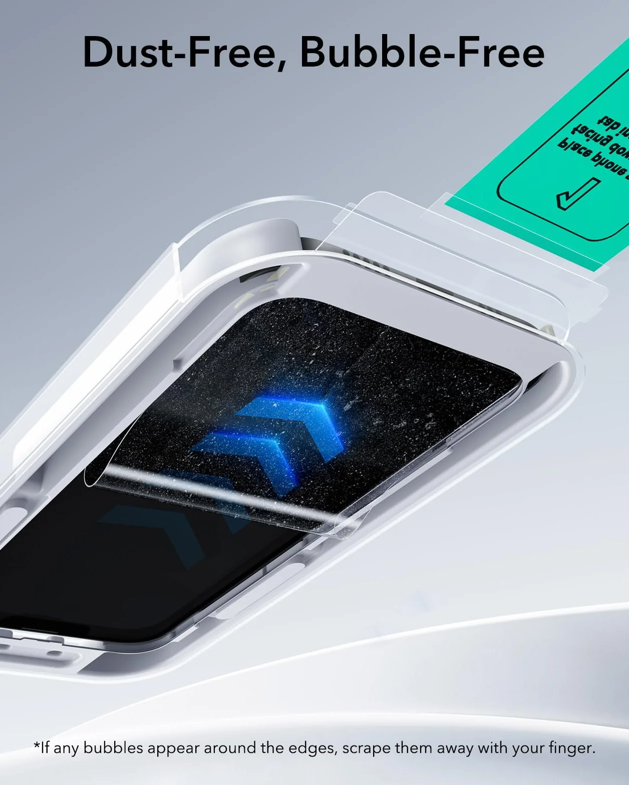 ESR Szkło hartowane do iPhone 17 Pro Max, ochrona ekranu klasy wojskowej, twardość 9H, nietłukące, pełne pokrycie, z tacą UltraFit, zestaw 3 szt