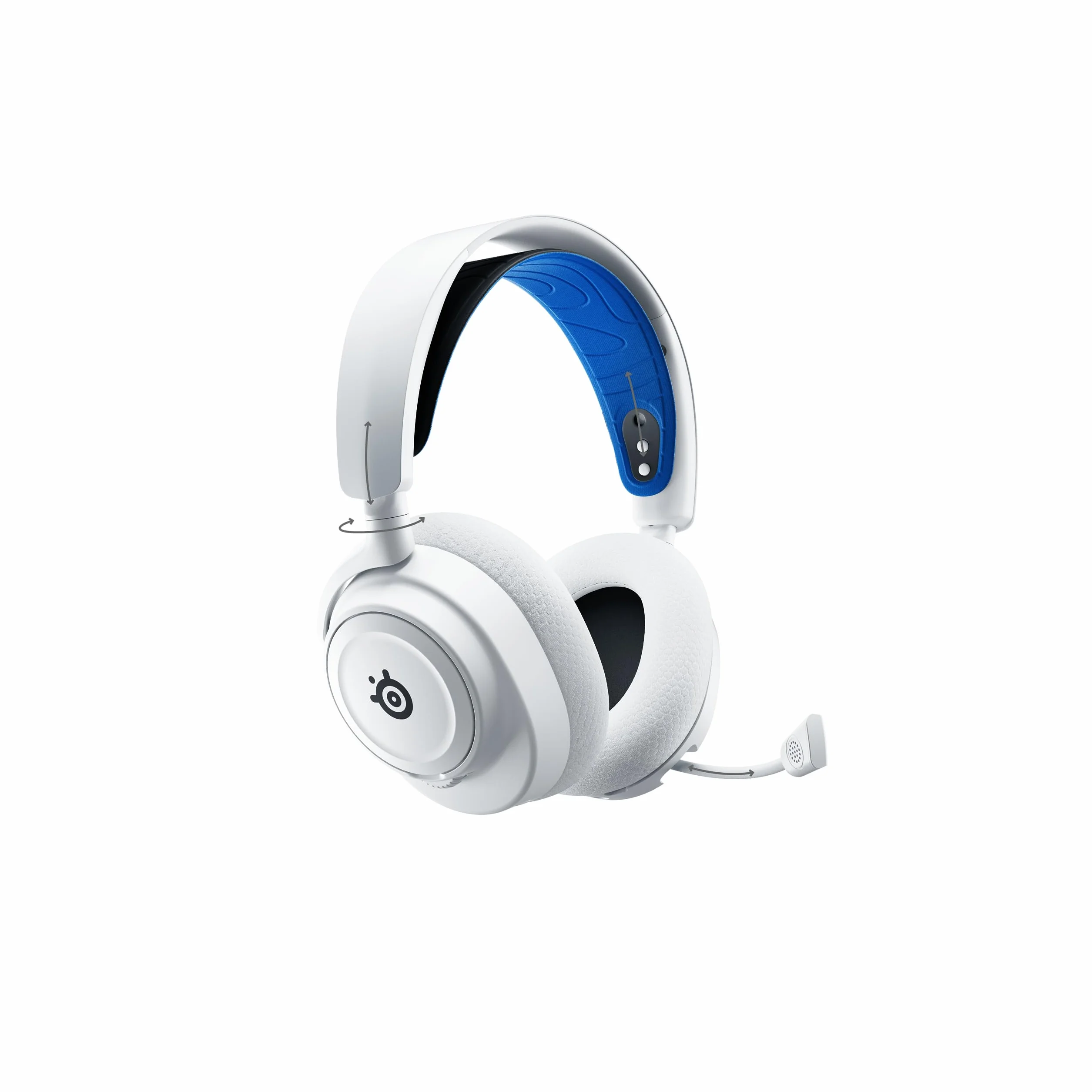 SteelSeries Arctis Nova 7P Wireless — Wieloplatformowy zestaw słuchawkowy do gier i urządzeń mobilnych — 38 godzin pracy na baterii — USB-C — Wysuwany mikrofon — PlayStation, PC, VR, Switch