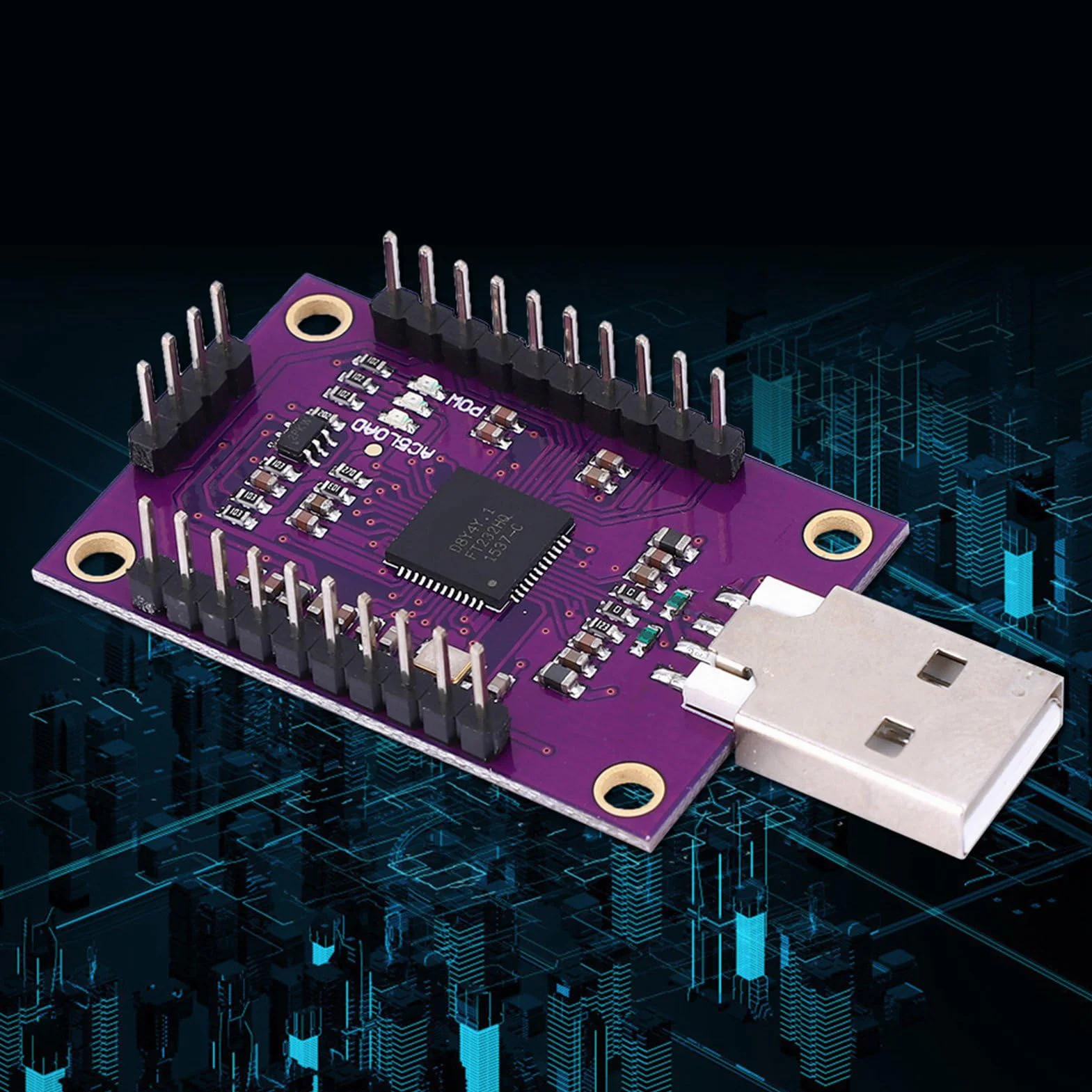 Cjmcu Ft232H Szybki Wielofunkcyjny Moduł Usb Do Jtag Uart Fifo Spi I2C Moduł Do Debugowania I Programowania,Moduł