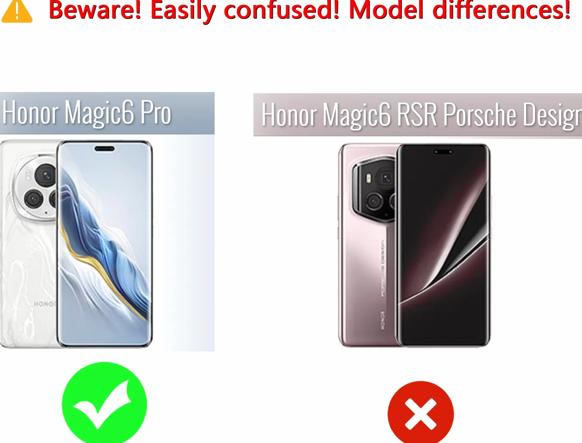 RankOne Etui na telefon jest odpowiednie dla HONOR Magic6 Pro 5G (6,8 cala), etui na telefon komórkowy z silikonową ramą galwaniczną - białe