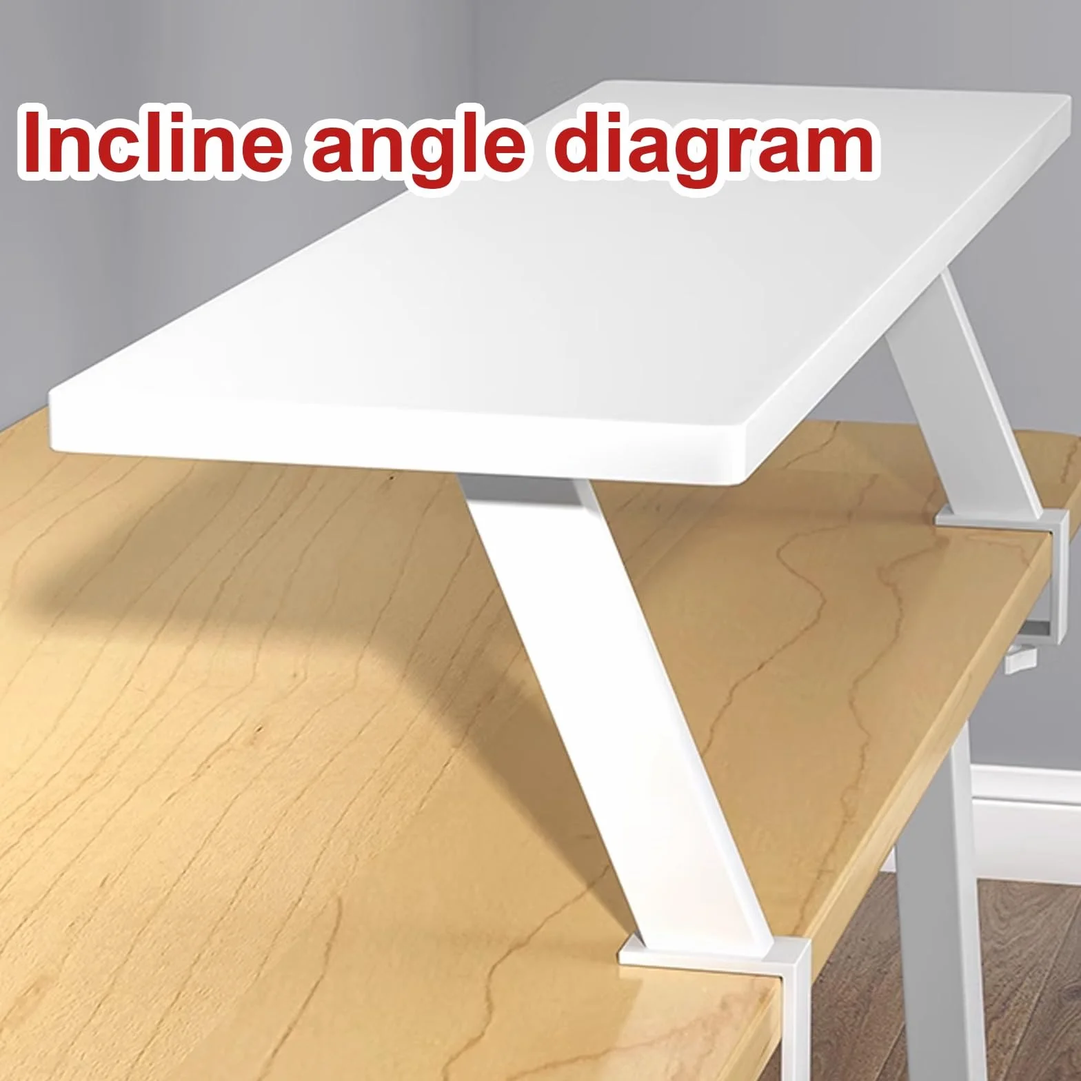 Wszechstronna półka biurkowa ClampOn do gier i akcesoriów biurowych, wytrzymały organizer na biurko, ergonomiczny monitor i podpórka pod laptopa, stojak na drukarkę, przedłużające półki na biurko
