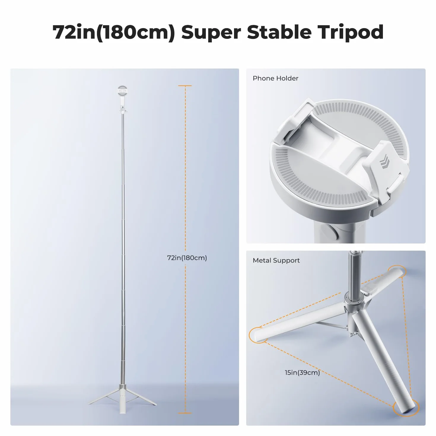 Statyw K&F CONCEPT Popod 3 w 1 do telefonu ze zdalnym spustem migawki, obrotowy magnetyczny kij do selfie 360° z klipsem, kompatybilny z telefonami iPhone/Samsung/Android i DJI Osmo Pocket 3/4 (biały)