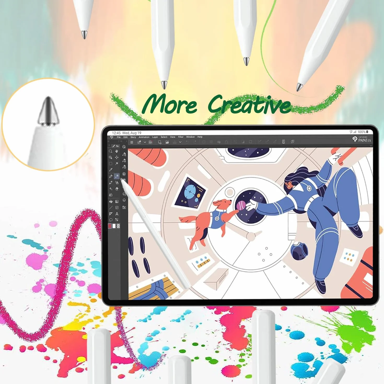 5 szt. metalowych wymiennych końcówek do Samsung S Pen Galaxy Tab S11/S11 Ultra, precyzyjne sterowanie, przyjazne dla ekranu, super trwałe
