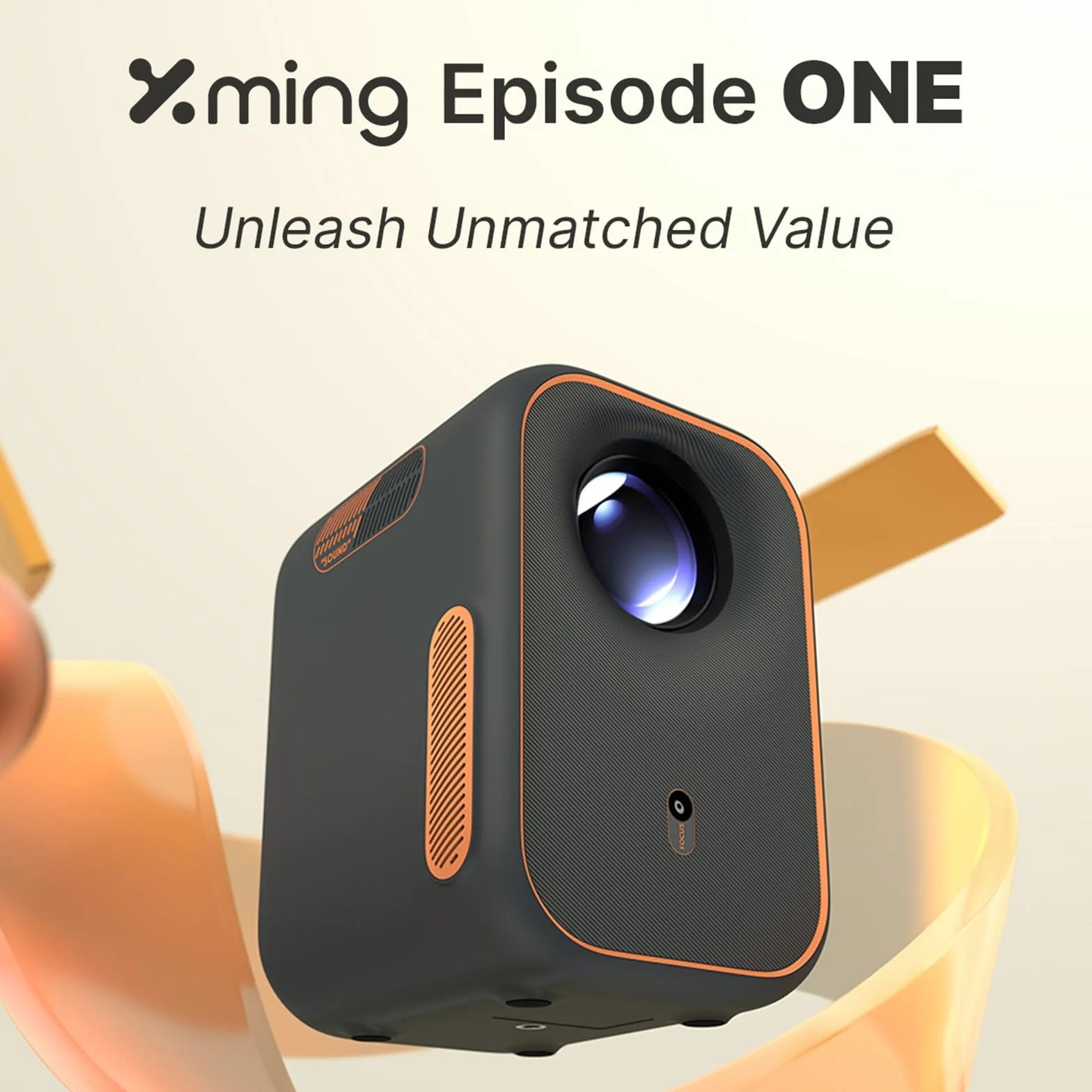 [Global Google TV] Xming Episod 1 Przenośny projektor 1080P natywna rozdzielczość, 300 ANSI lumens wbudowane automatyczne korekcja pionowa