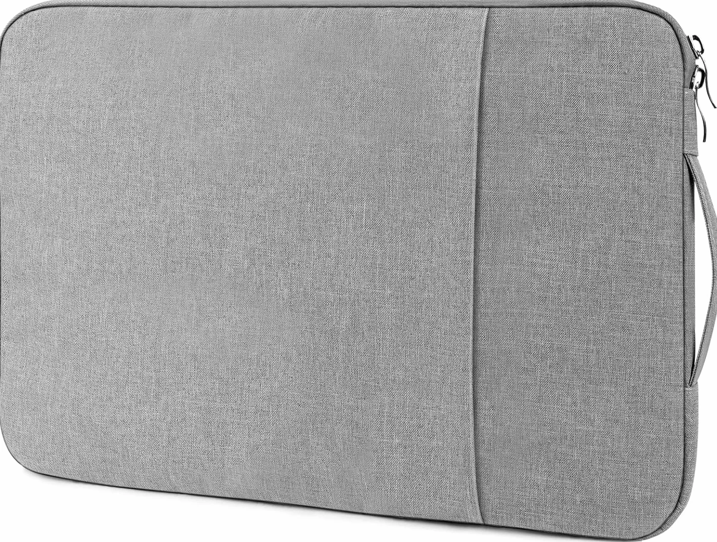 Flintronic Pokrowiec na laptopa 35.6 cm, wodoodporny, przenośna męska torba na laptopa z kieszeniami, kompatybilna z MacBookiem, Asus, Dell, HUAWEI (jasnoszary)