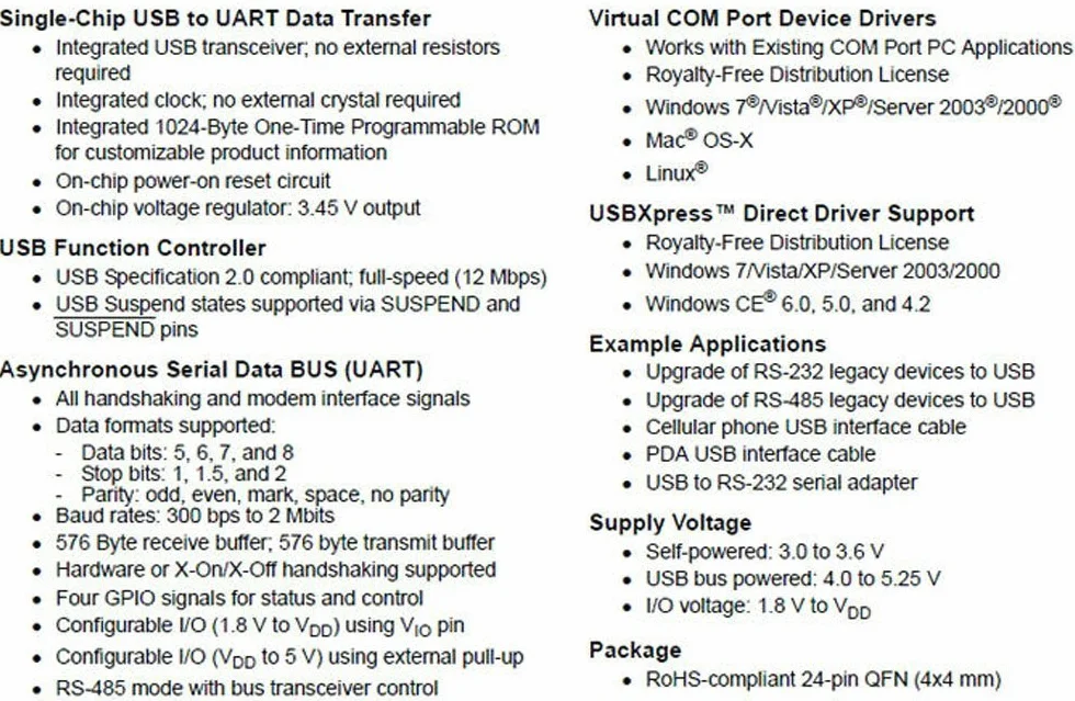DollaTek 3 szt. CP2104 konwerter szeregowy USB 2.0 do TTL UART 6PIN modu? kompatybilny z CP2102 i lepszy ni? CP2102