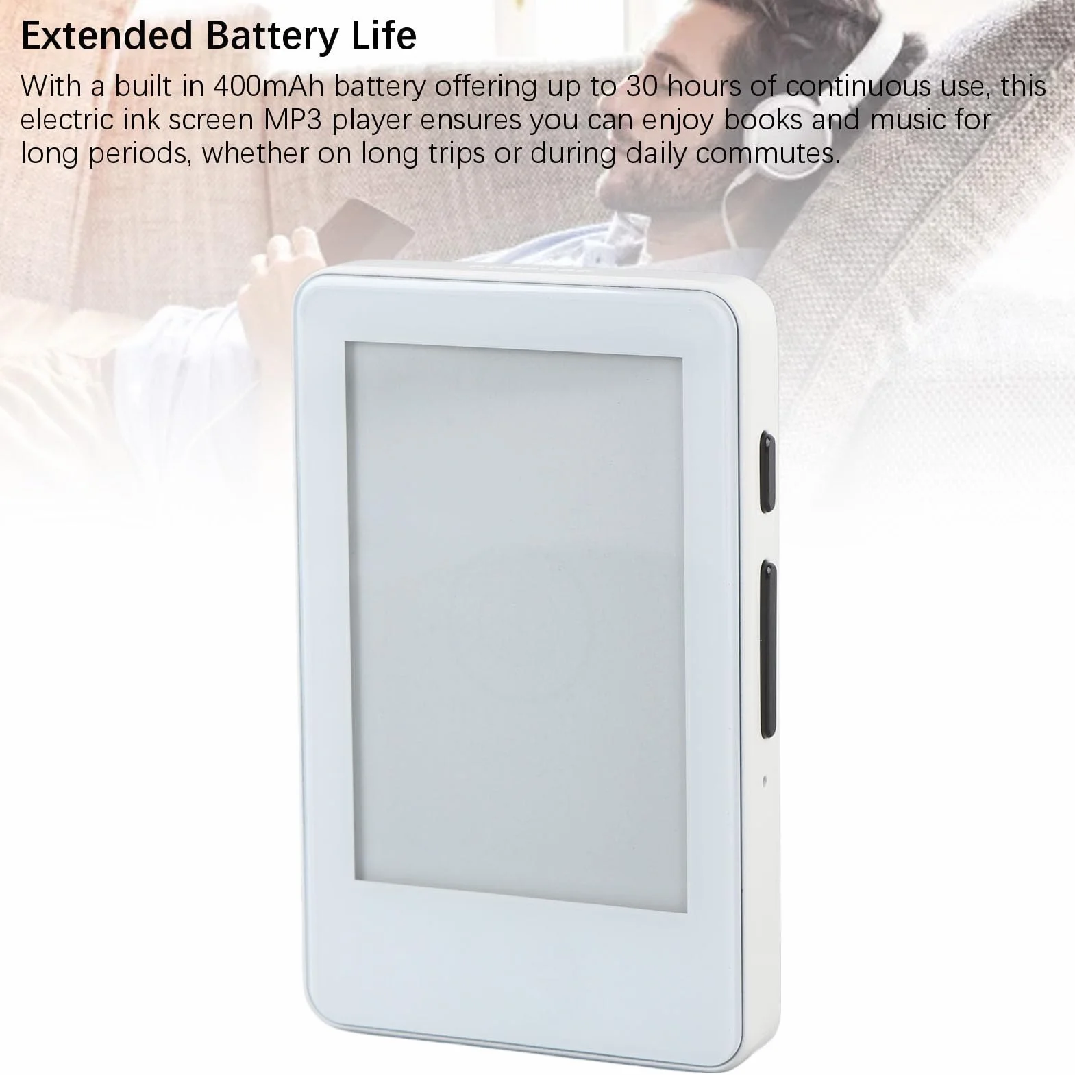 Czytnik e-booków, 2,7-calowy ekran Ink, elektryczny czytnik książek, przenośny czytnik elektryczny Bluetooth, odtwarzacz MP3, długi czas pracy baterii, czytniki e-booków dla dzieci