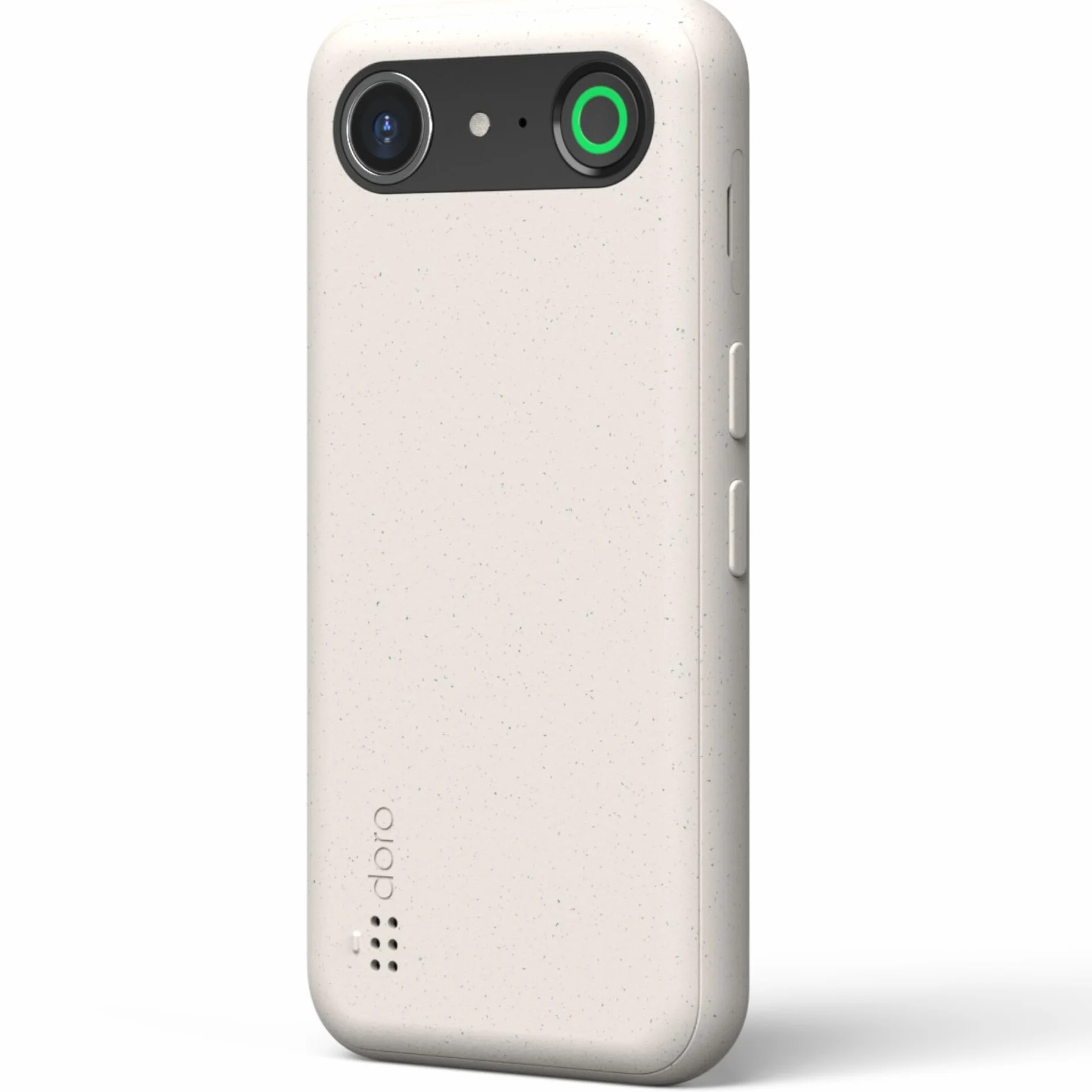 DORO - Smartfon Doro Aurora A10 - Telefon komórkowy dla seniorów - Łatwy w użyciu - Przycisk wspomagający z lokalizacją GPS - Kompatybilny z aparatami słuchowymi - Kabel USB w zestawie - Biały