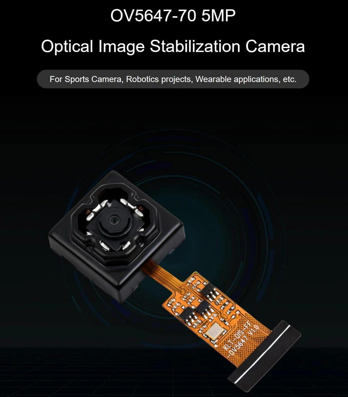 TUOPUONE OV5647 Optyczna stabilizacja obrazu moduł kamery kompatybilny z Raspberry Pi 5MP do kamer sportowych robotyki projektów do noszenia aplikacji