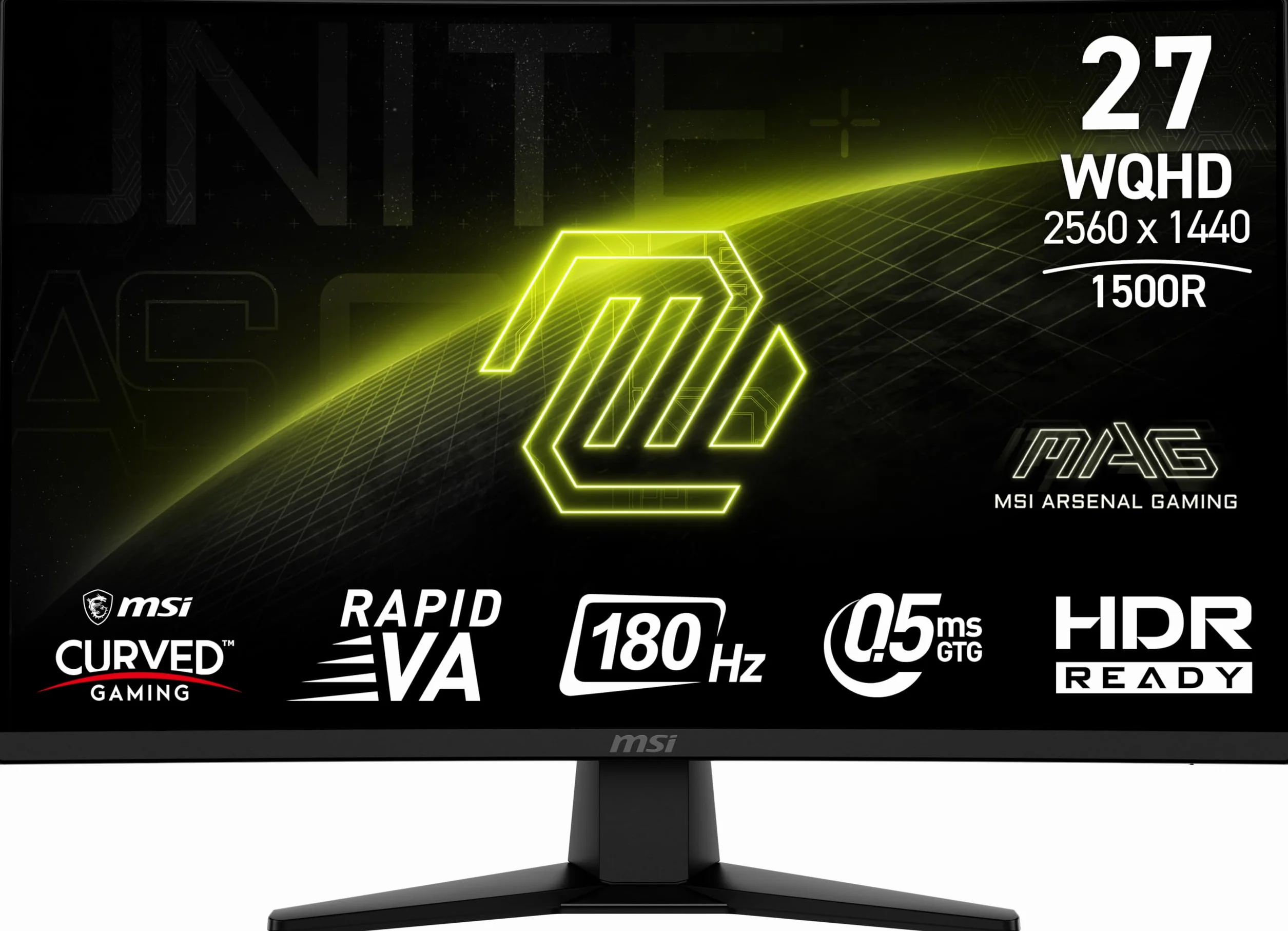 MSI MAG 274CQF 27" LED Rapid VA QHD 180Hz Curva