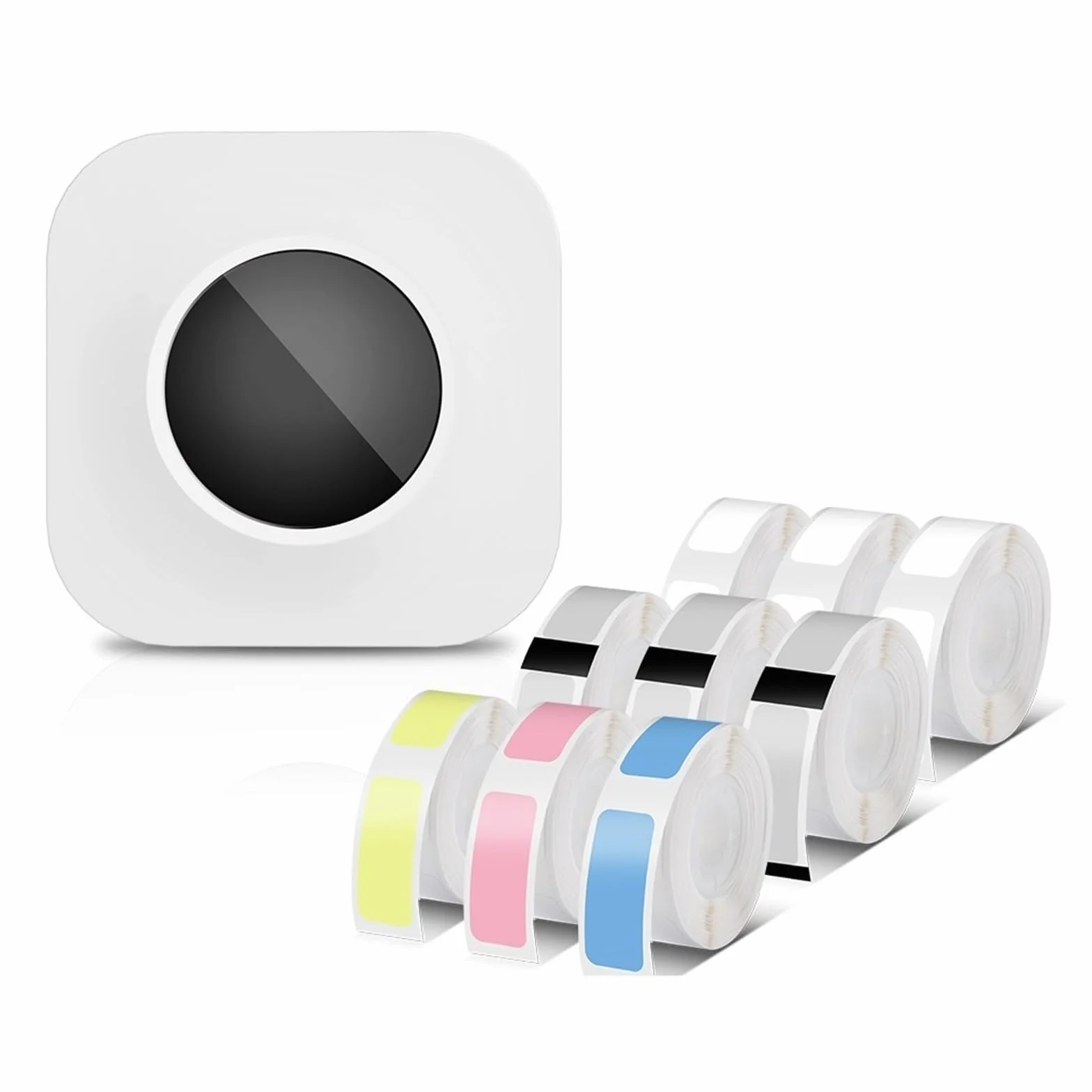 Przenośna Drukarka Etykiet Q30S Mini Drukarka Termiczna Samoprzylepna Naklejka Na Etykiety Połączenie Bezprzewodowe Mini Portatil Wyraźne Drukowanie(White Set)