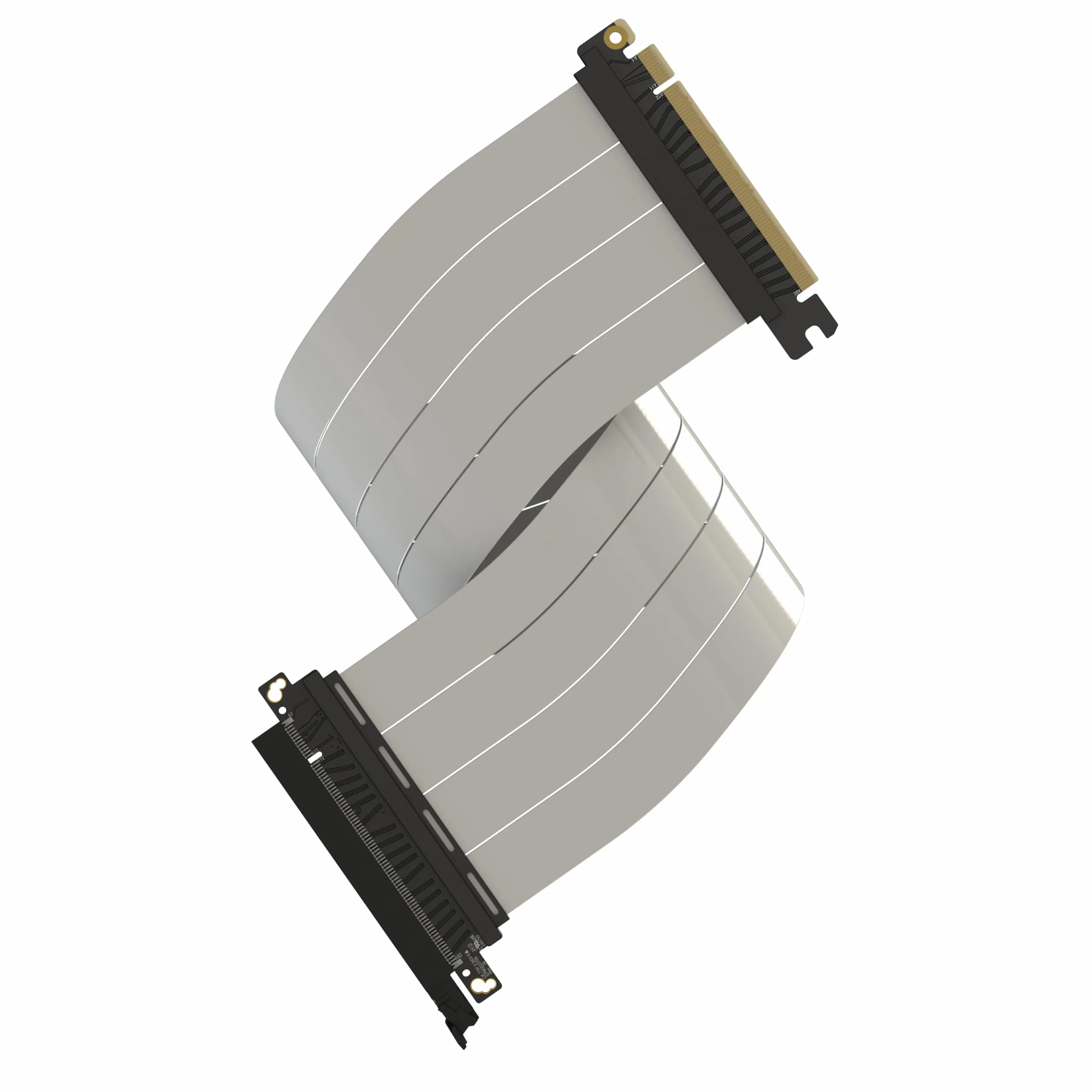 LINKUP Kabel PCIe 5.0 Riser | do pionowego montażu GPU | prosty | karta graficzna GPU Ready | do użytku z PCIe 4.0 i RX9070/RTX5090 | 50 cm (długość całkowita: 54 cm)