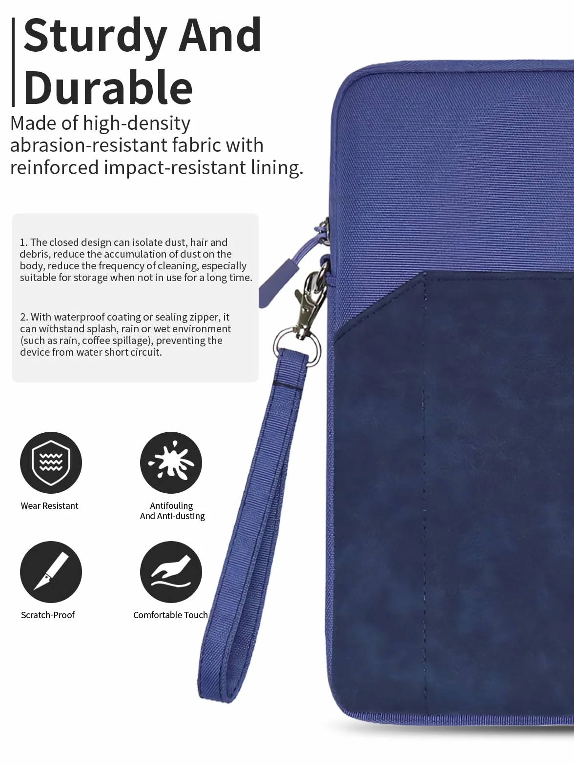 Etui na tablet do BOOX Go Color 7 Gen 2 (7 cali) – pełna ochrona, toergy wodoodporne, lekkie i przenośne, niebieskie