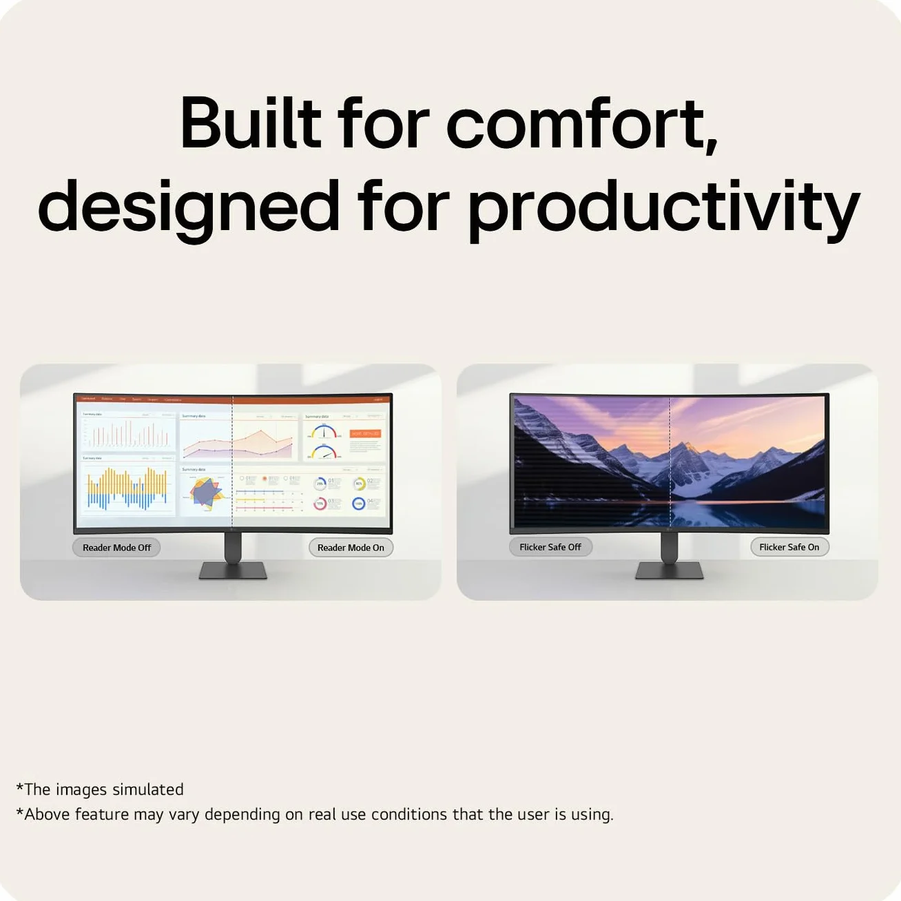 LG UltraWide Monitor 34U640B-B: zakrzywiony UWQHD 1440p VA 86.4 cm, 144Hz, 5ms GtG, HDR10, FreeSync Premium, wyświetlacz HAS, tryb czytnika i bezpieczny migotanie, inteligentna oszczędność energii