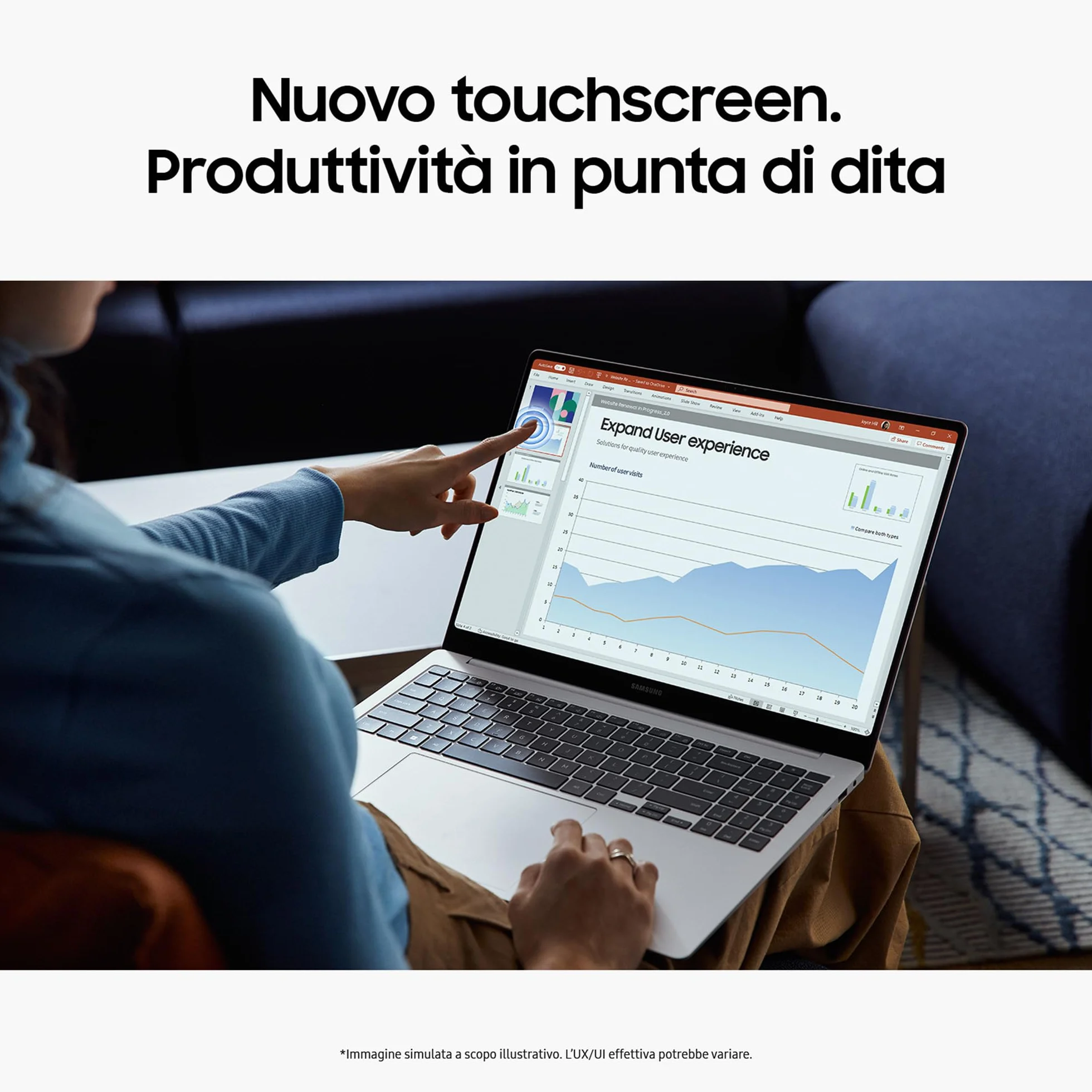 Samsung Galaxy Book4 Pro, procesor Intel® Core™ Ultra 7, 16 GB RAM, 512 GB, laptop 14" Dynamic AMOLED 2X Touch, Windows 11 Home, Moonstone Gray [wersja włoska]