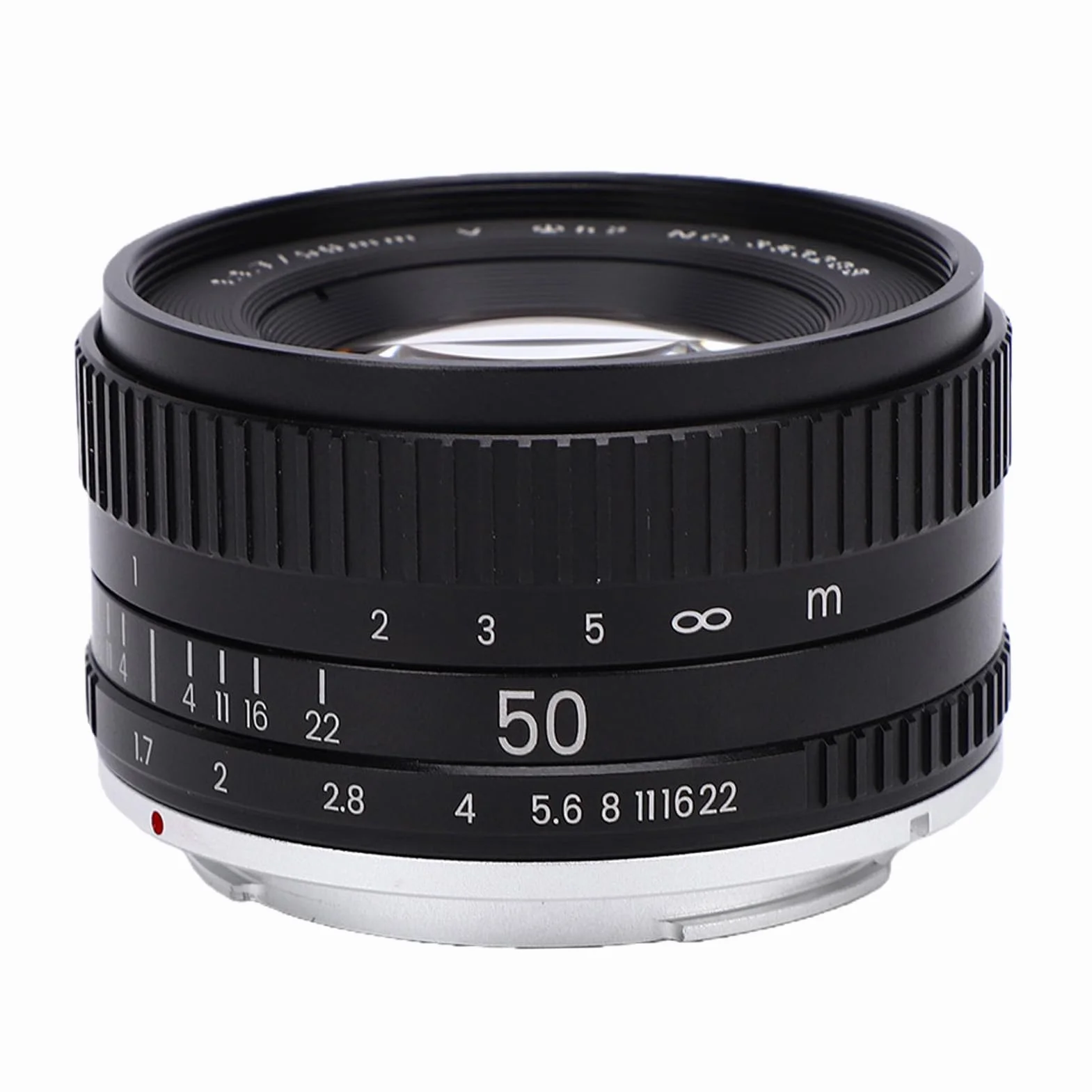 Fydun Obiektyw Stałoogniskowy 50 Mm F1.7 do Aparatu Mark II, Wysokiej Rozdzielczości Zamiennik Obiektywu z dużą przysłoną do Fotografii Portretowej K1 Osłona ze Stopu Aluminium