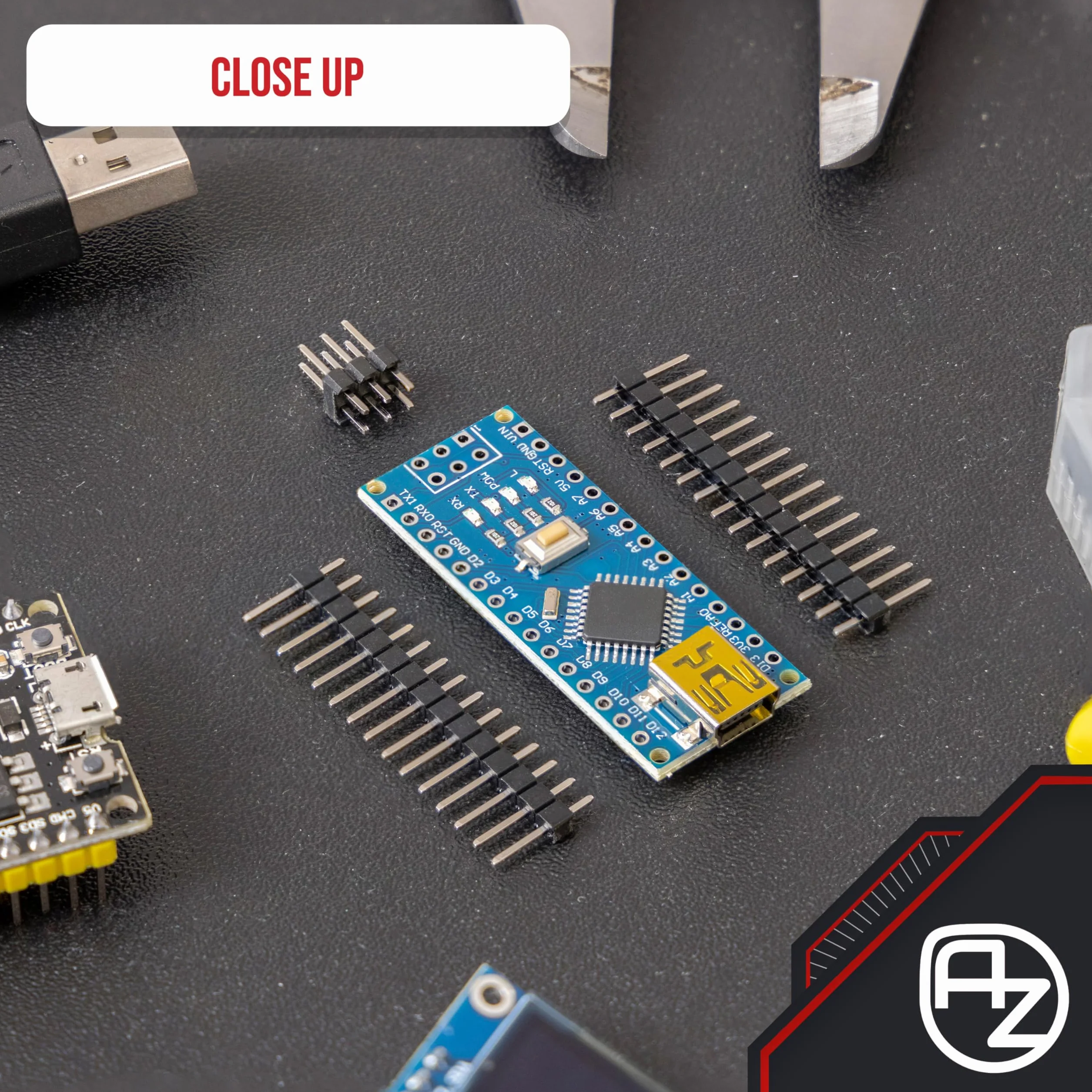 AZDelivery 3 x AZ-Nano V3-Board z Atmega328 CH340 kompatybilne z AZ-Nano V3-Board w tym E-Book!