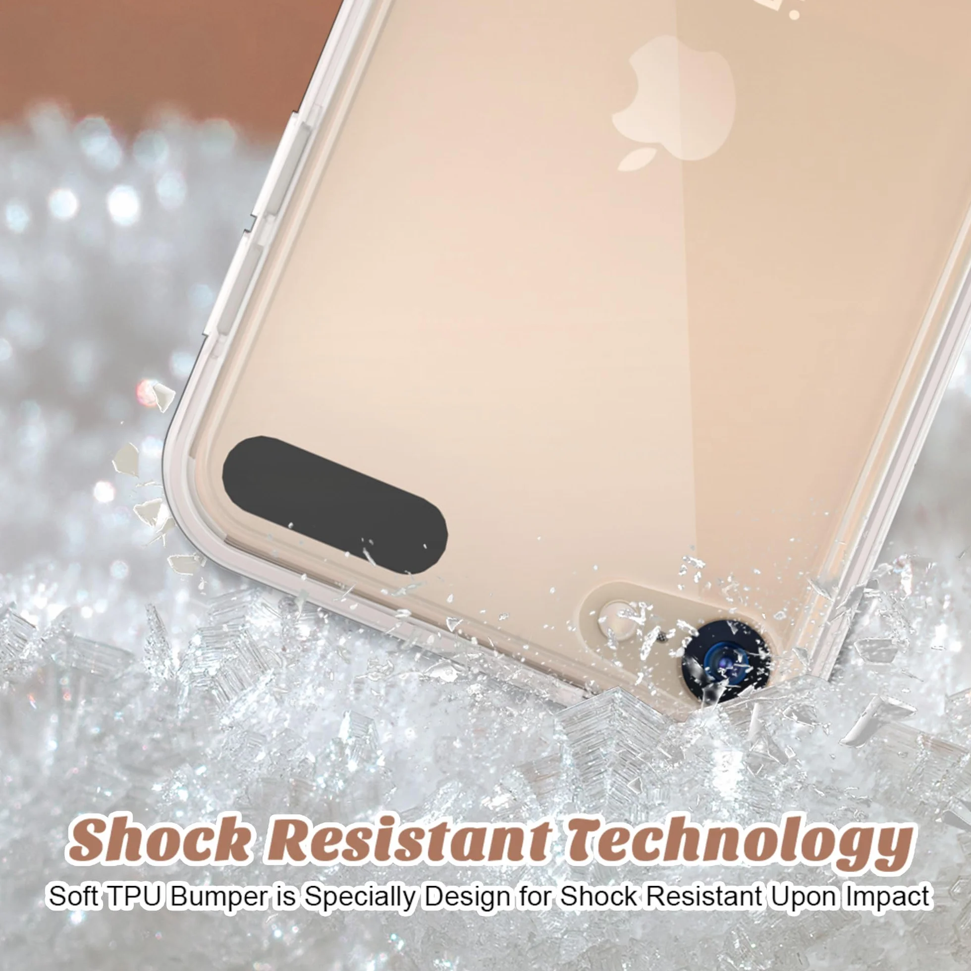 Etui ULAK iPod Touch 7, iPod Touch 6/5 z 2 osłoną ekranu, przezroczyste, cienkie, miękkie TPU odporne na wstrząsy etui do Apple iPod Touch 5/6 / 7 generacji (2019), przezroczyste