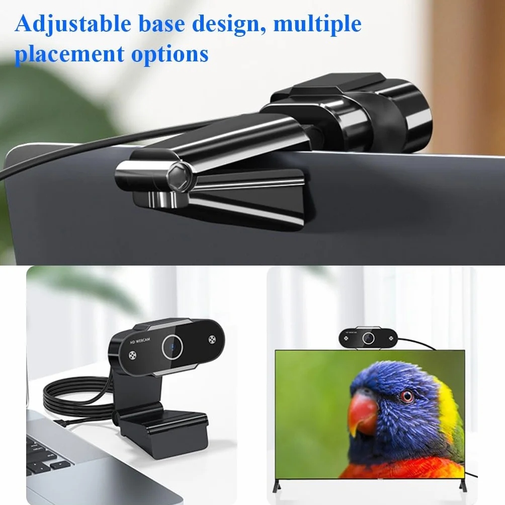 Zewnętrzna Kamera Internetowa USB Kamera Komputerowa Z Autofokusem Kompatybilna Z Microsoft Teams, Kamera Do Streamowania Plug And Play USB, Do Laptopa, Komputera Stacjonarnego(480P,With tripod)