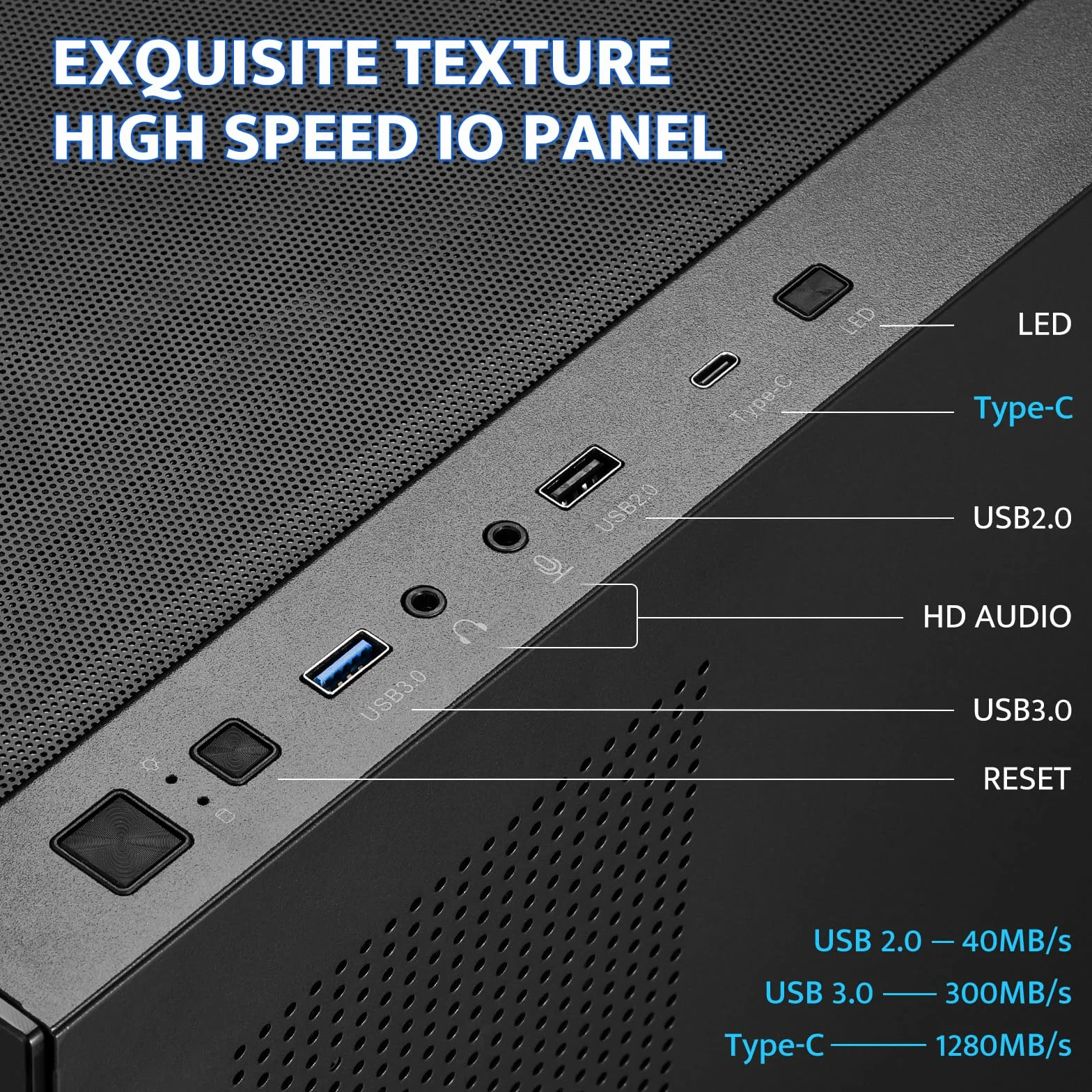 darkFlash Obudowa PC ATX Mid-Tower, wstępnie zainstalowana 1 obudowa komputera bez wentylatorów PWM, pełny widok, podwójne szkło hartowane, do gier, port typu C, obsługuje chłodnicę wody do 360 mm