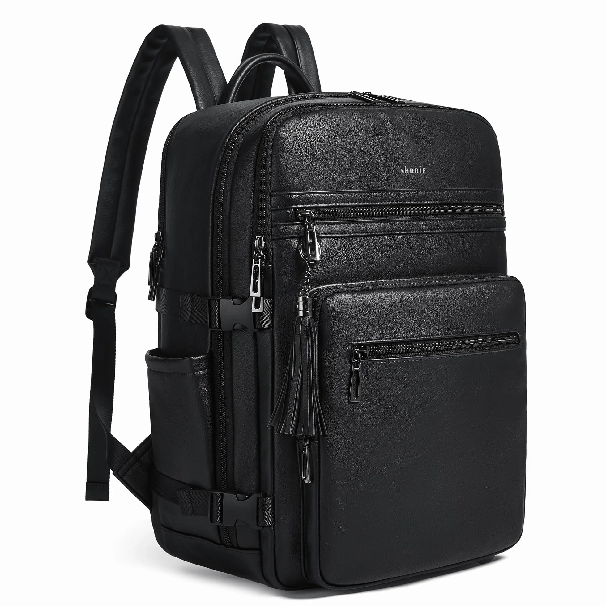 Shrrie Elegancki plecak damski o przekątnej ekranu 15,6", elegancki, konwertowalna torba na ramię, plecak podróżny, na uczelnię, do szkoły, na podróż, do biznesu
