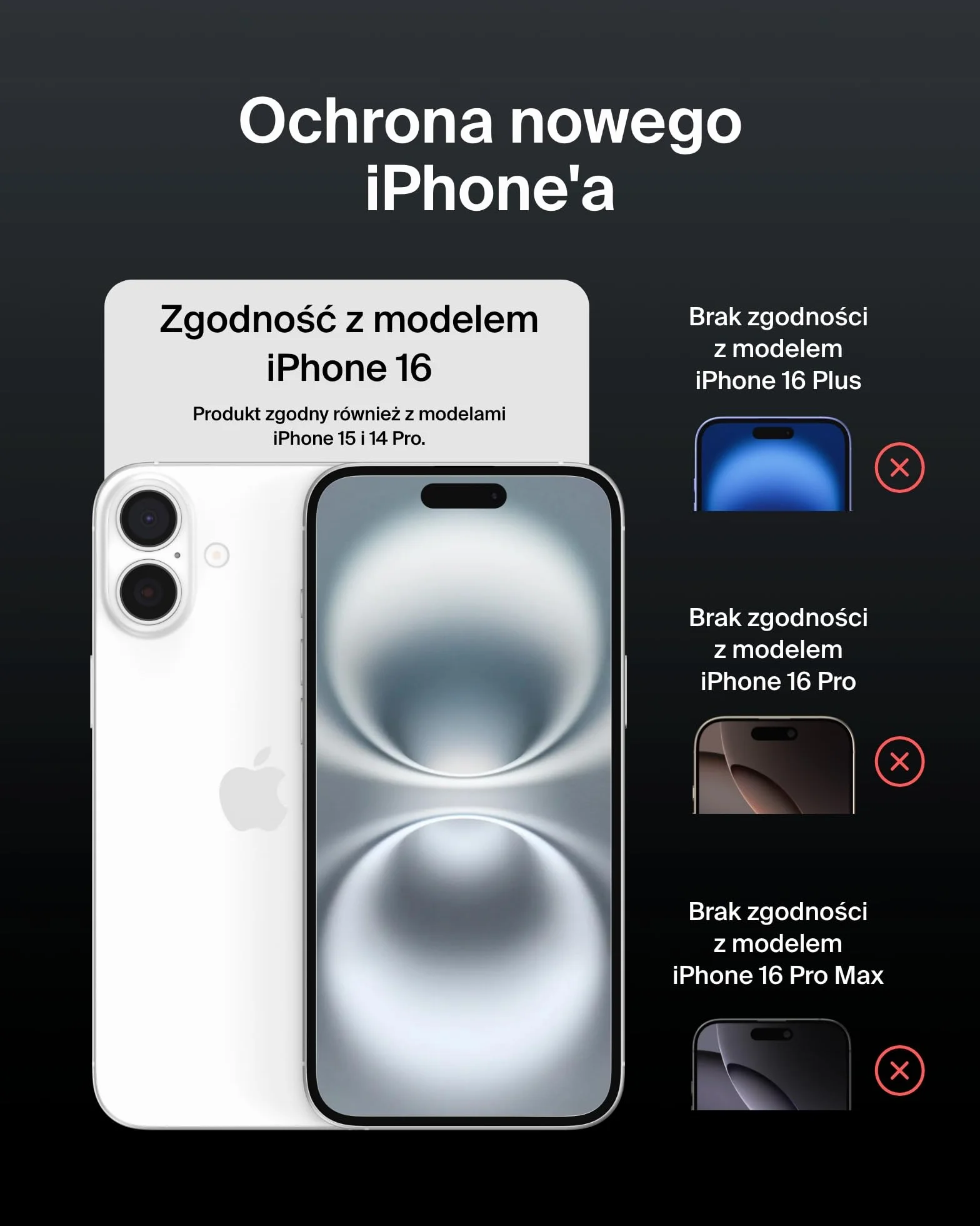 Belkin ScreenForce UltraGlass 2 szkło ochronne do iPhone 16 / iPhone 15/14 Pro, odporne na zarysowania, twardość 9H, cienkie, zawiera ramkę Easy Align do nakładania bez pęcherzyków powietrza