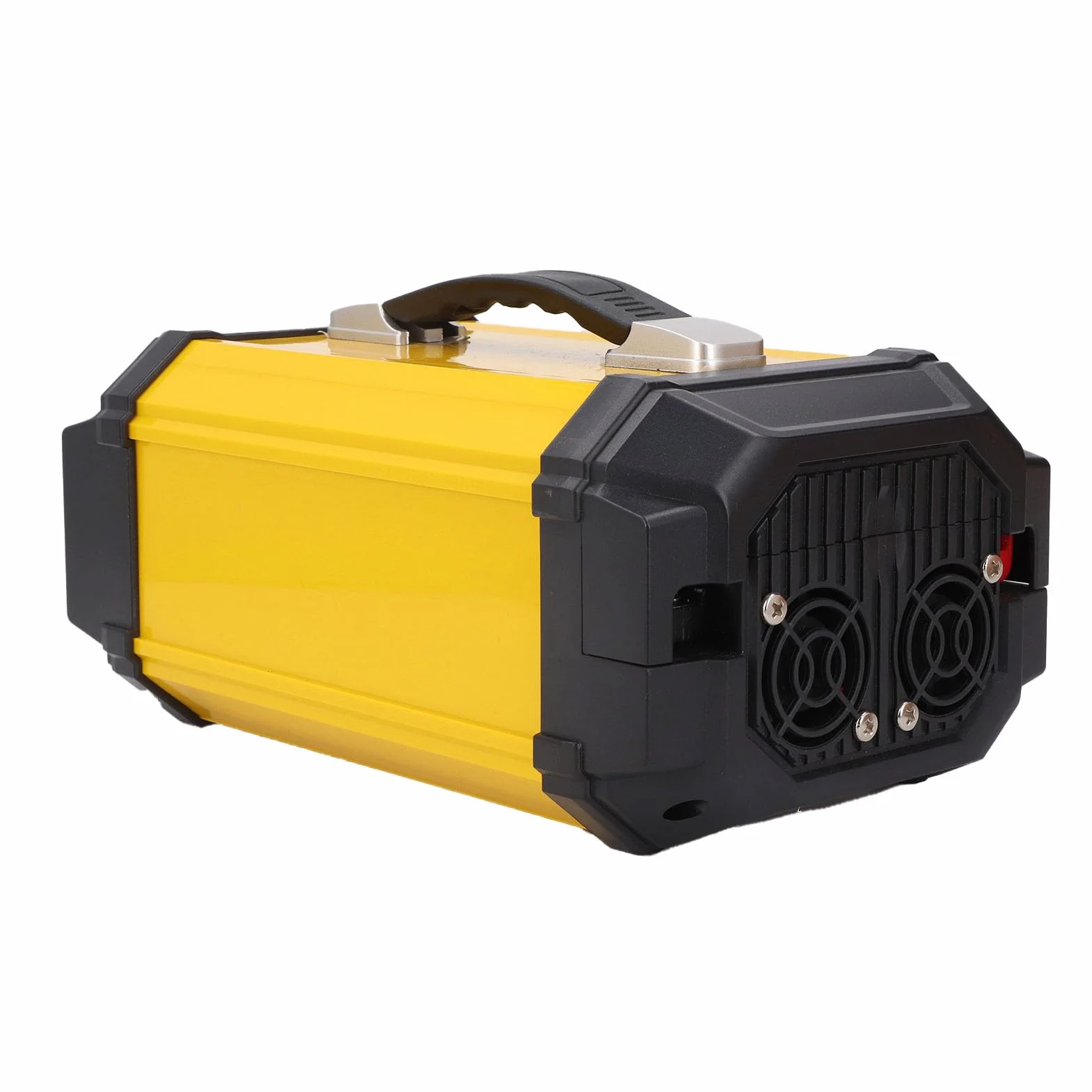 Keenso Przetwornica Napięcia, ABS Przetwornica Czystej Fali Sinusoidalnej 12 V do 220 V 500 W z Wyświetlaczem LCD 2 Gniazda Prądu Przemiennego 2 Porty USB Porty Szybkiego ładowania do Podróży