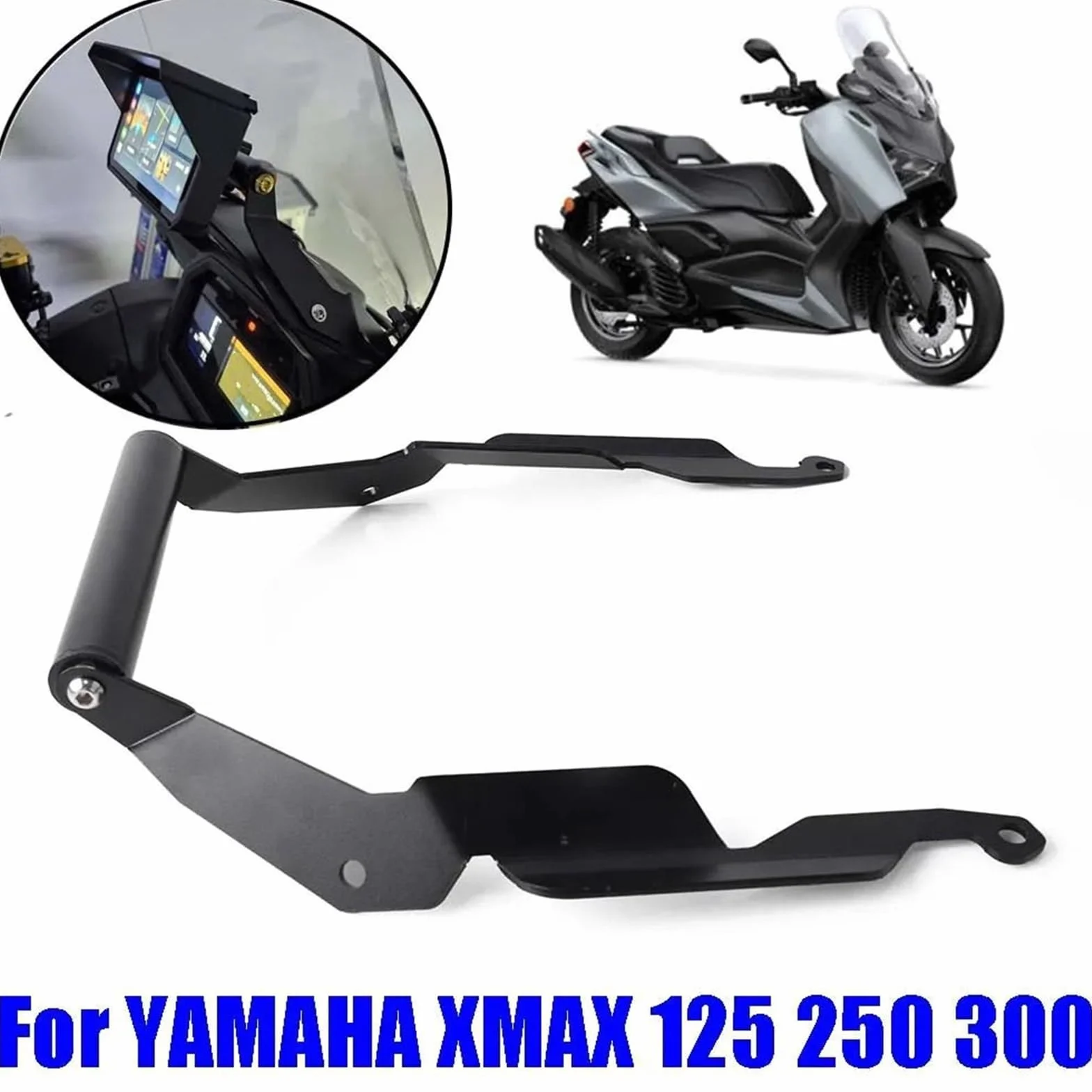 Akcesoria motocyklowe Uchwyt na telefon, wspornik nawigacji GPS, pasuje do YAMAHA XMAX 300 250 125 2025 Uchwyt do nawigacji GPS uchwyt