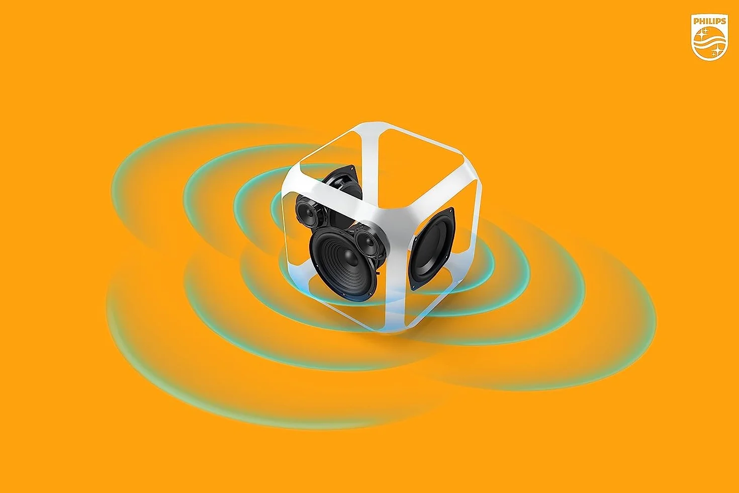 Philips TAX7207/10 Głośnik Imprezowy Bluetooth, Czas Odtwarzania 12 Godzin, Oświetlenie Imprezowe 360°, Bezprzewodowe Łącze Imprezowe I Akumulator