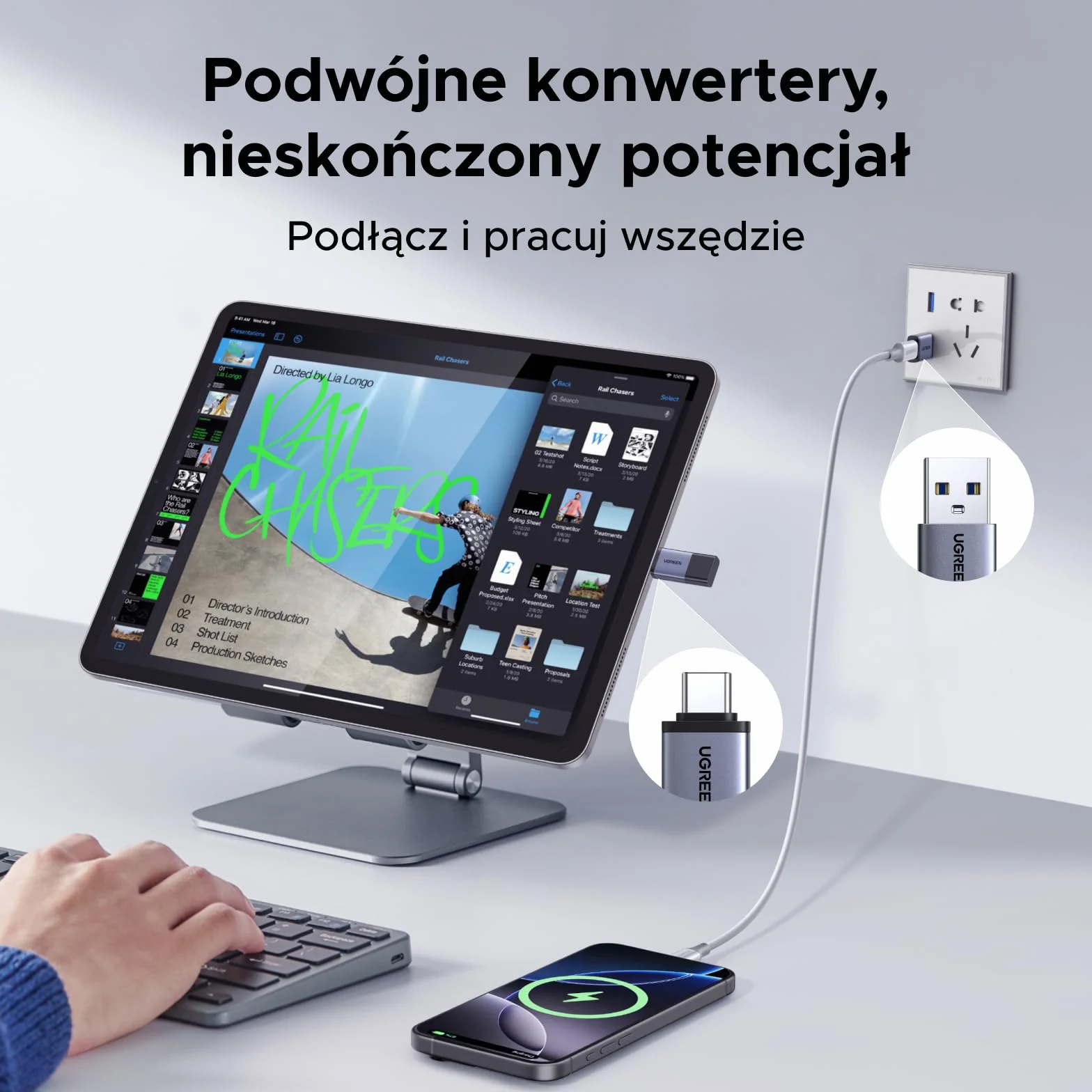 UGREEN Adaptery USB C 10 Gbps 4 szt. USB 3.2