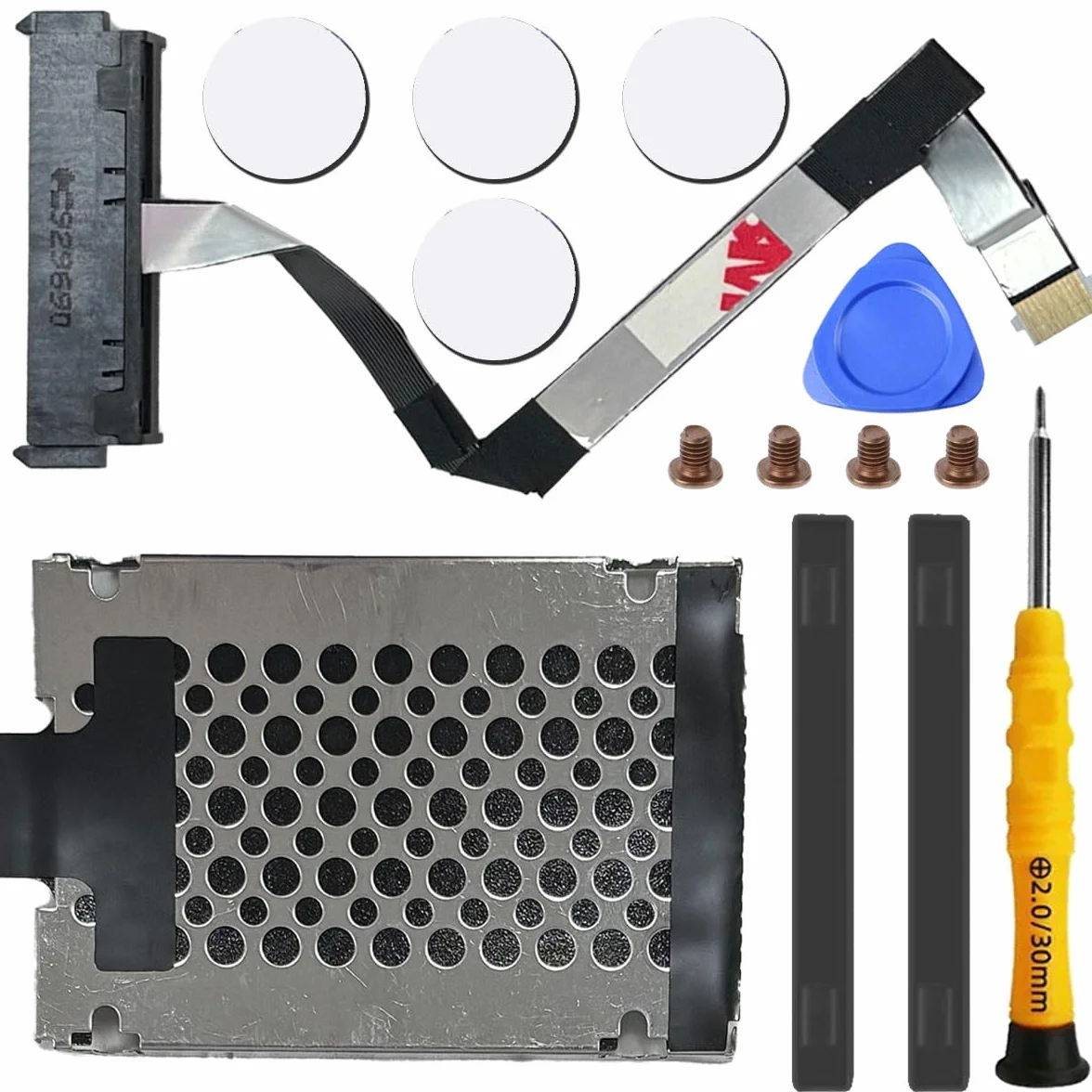 14 szt. Zamiennik kabla złącza dysku twardego SATA do Acer Nitro 5 AN517-51 AN517-51-56YW 50.Q5EN2.004 NBX0002EK00 NBX0002HO00 (czarny) wraz z zestawem narzędzi do usuwania
